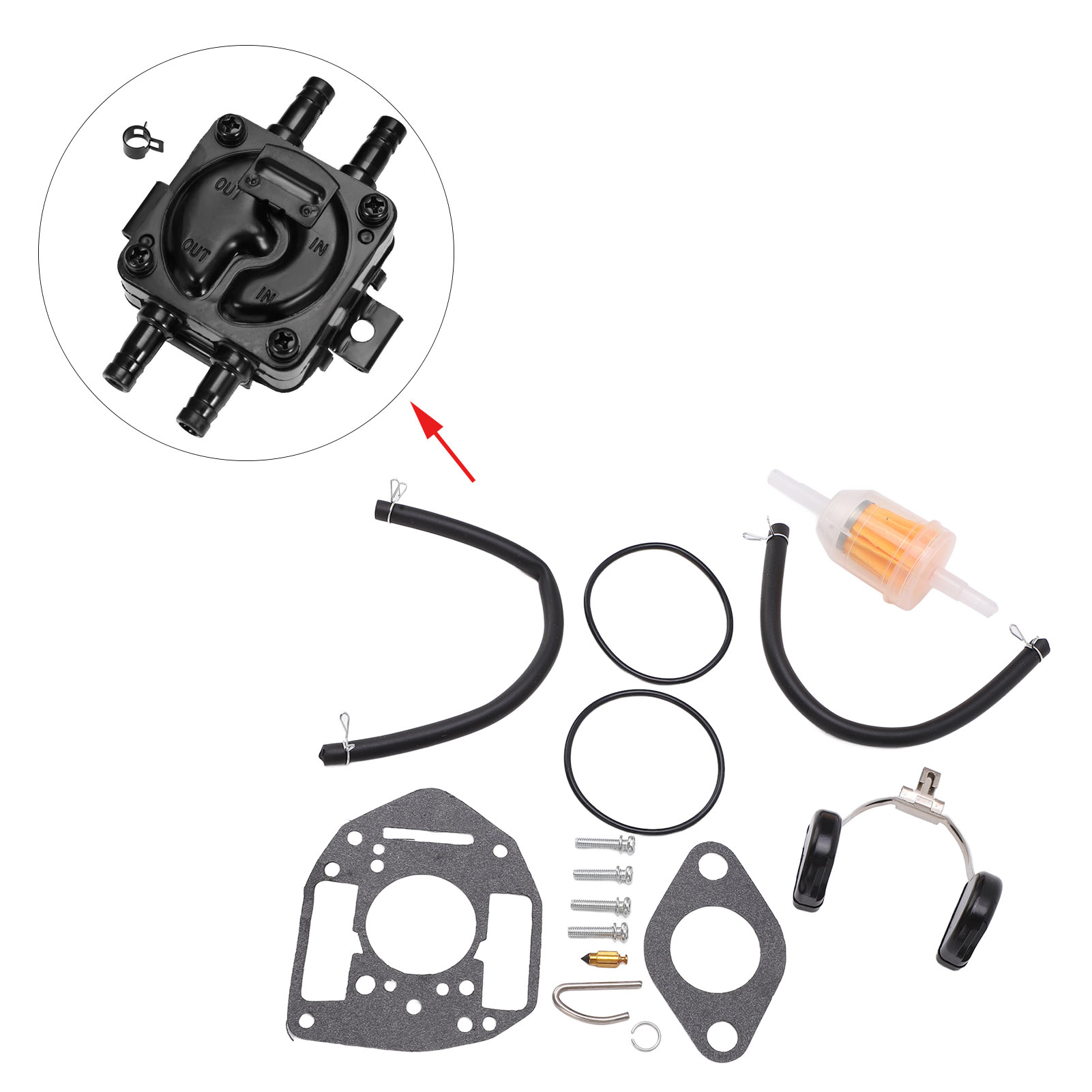Vergaser-reparatursatz Für Onan 146-0657 P216g P218g P220g P224g 146-6100 (15-teiliges Set)
