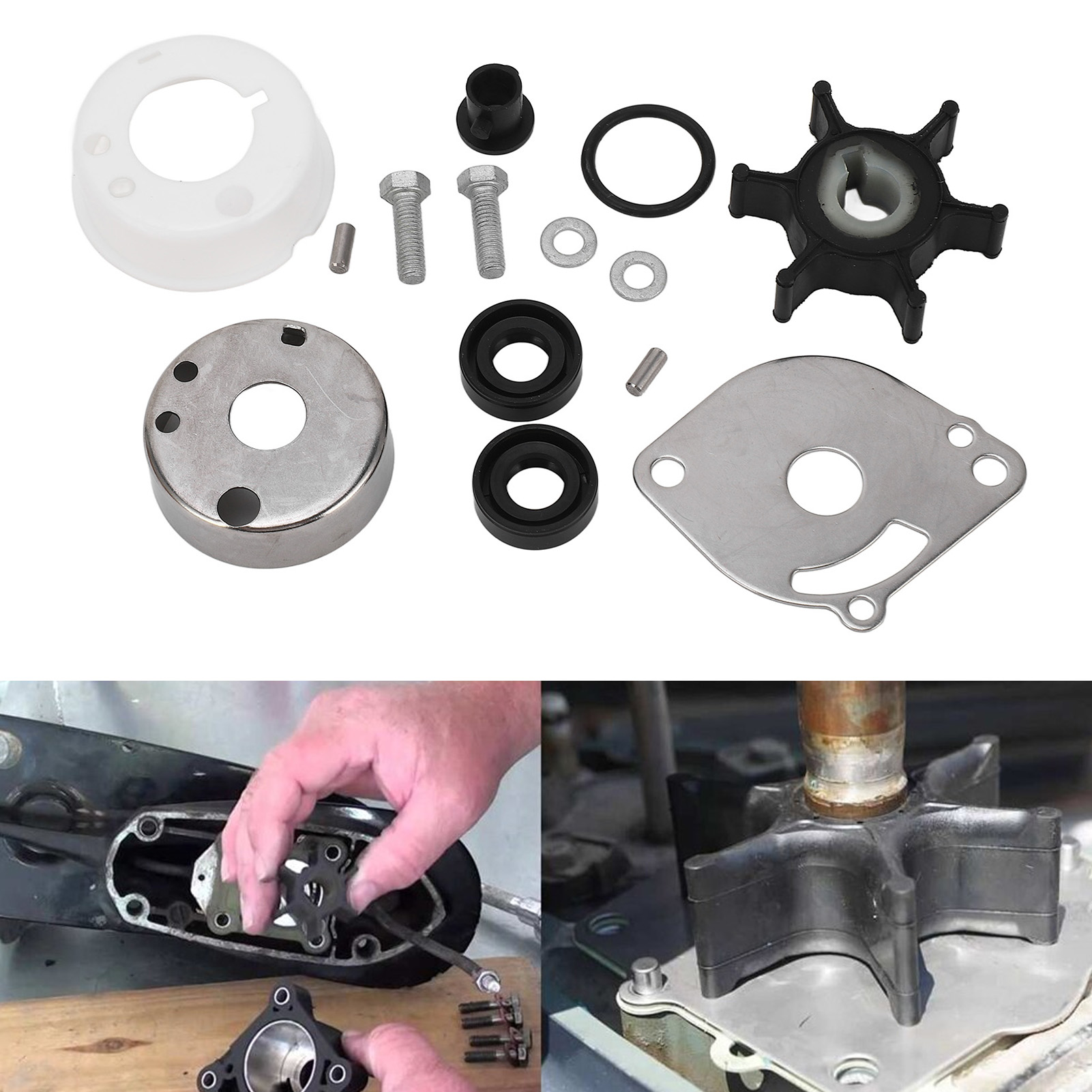 Wasserpumpen-turbinen-reparatursatz Für Yamaha 2 Ps 2-takt-außenbordmotor 1988-2002