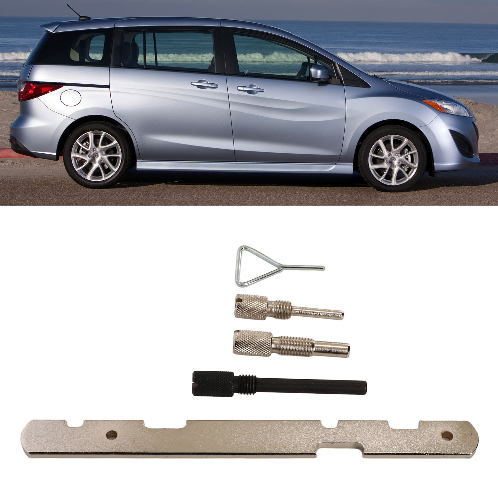 Satz Mit 5 Nockenwellen-arretierwerkzeugen Für Die Motorsteuerung, Geeignet Für Ford Mazda 1.4, 1.6, 1.8 Und 2.0l Motoren.
