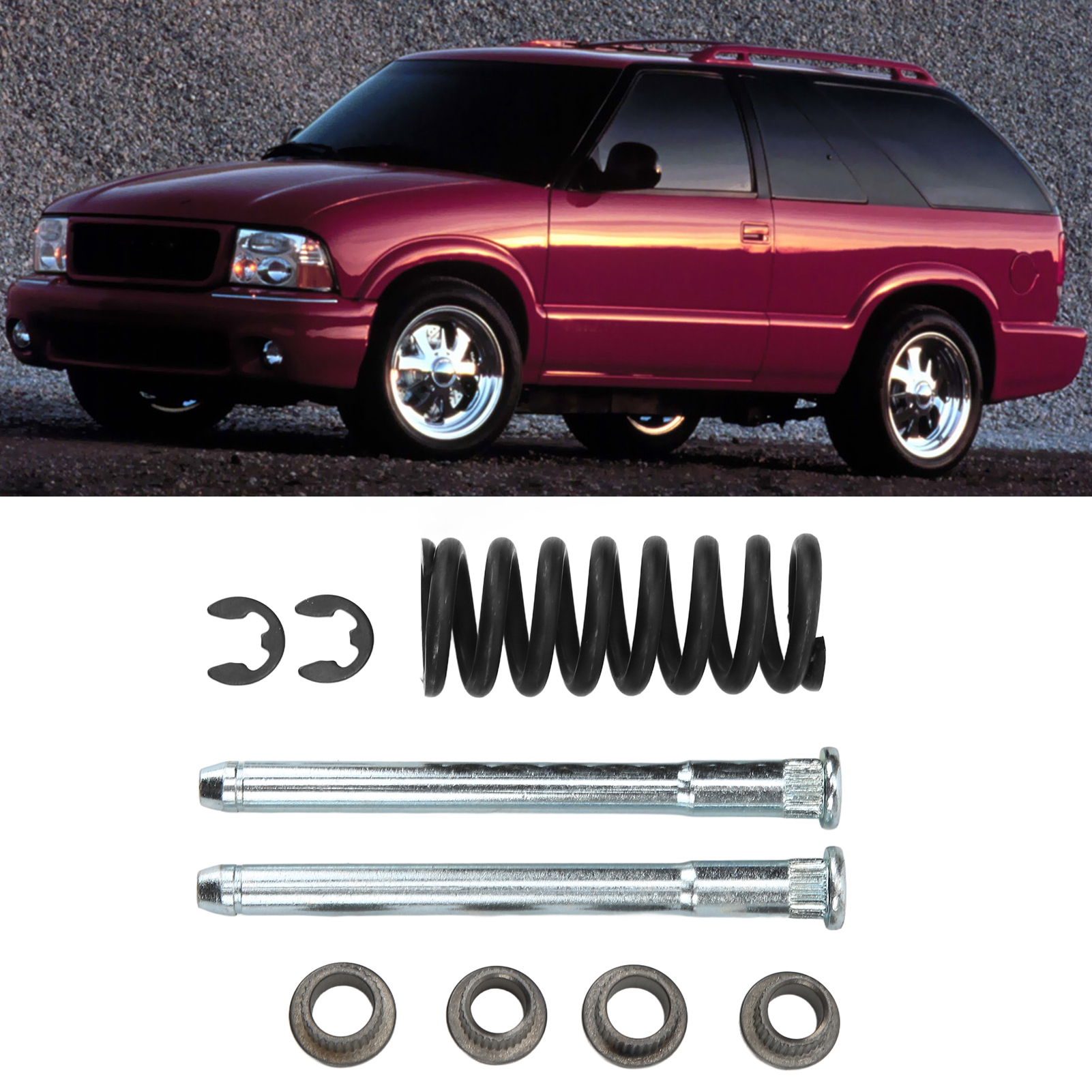 Türscharnierbolzen-set Mit Federn Für Vorder- Und Hintertür Für Chevy S10 Gmc S15 1994-2004 93356553 (11008)