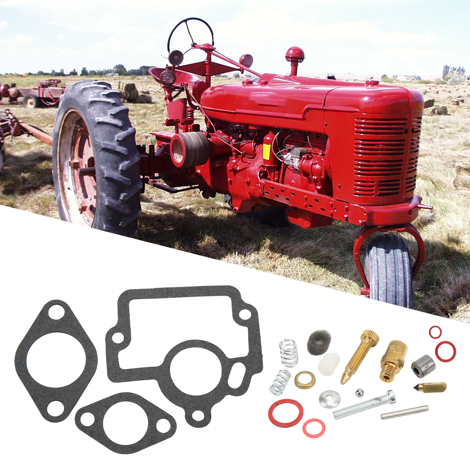 Vergaser-reparatursatz Für International Farmall Ih H O4 W4 I4 Hv Traktor 45108da (x9)