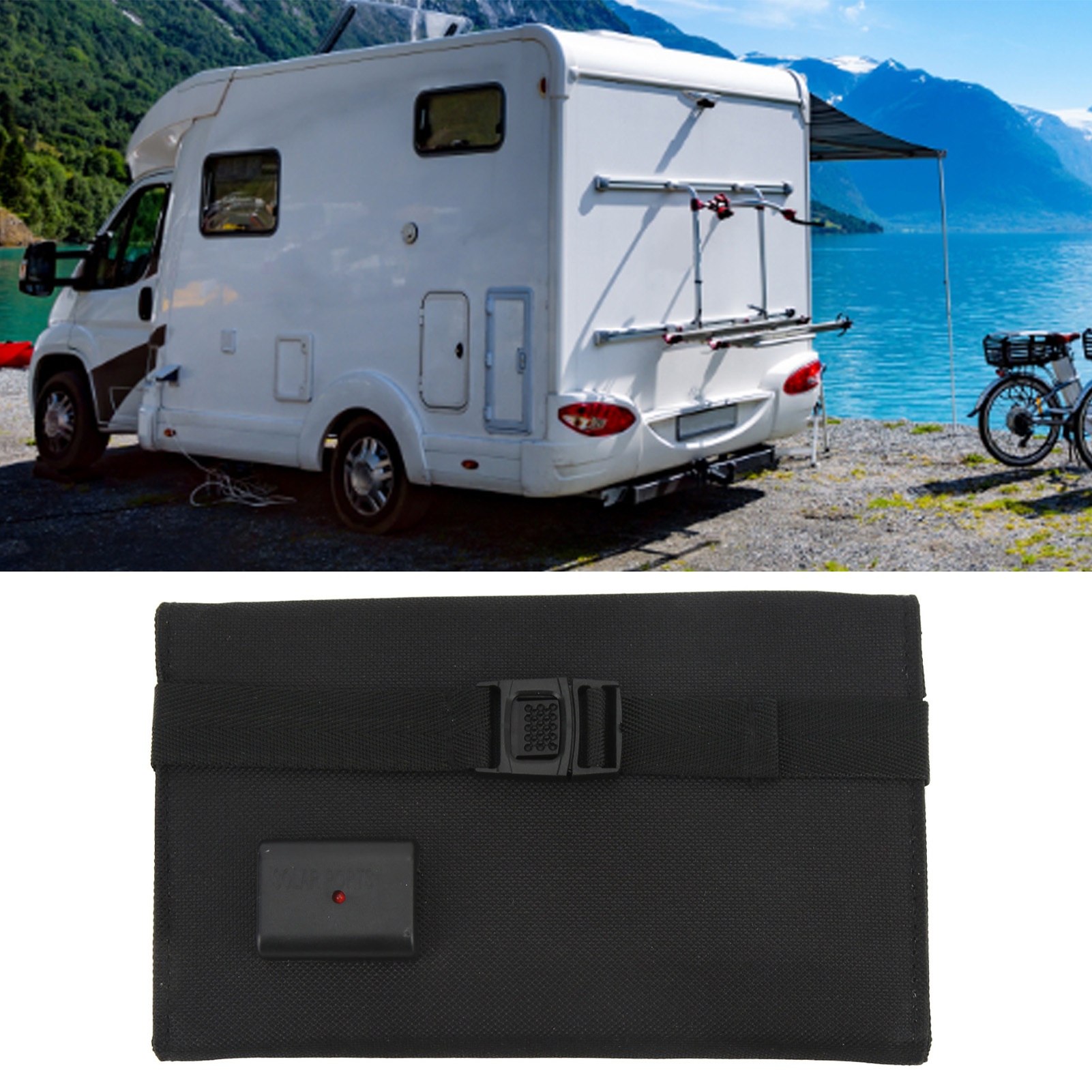 Wohnmobilzubehör: Faltbare 20-w-solartasche Mit Usb-anschluss, 4-fach Faltbar