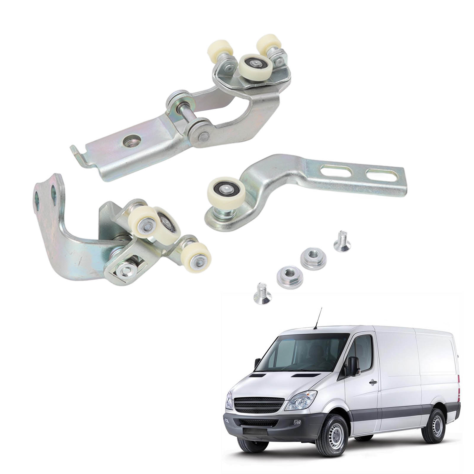 3-teiliges Schiebetürrollenset (unten Rechts + Mitte + Oben) Für Mercedes-benz Dodge Sprinter