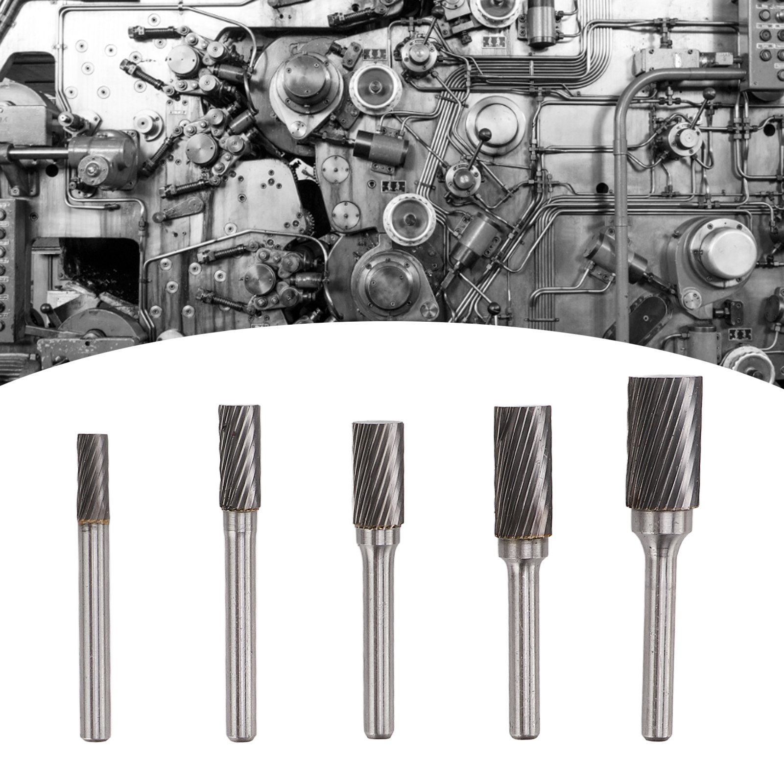 Das Rotationsfeilen-set Aus Hartmetall Vom Typ A Mit Einer Nut Hat Einen Schaftdurchmesser Von 6 Mm Und Eignet Sich Für Das Oberflächenschleifen In Der Luft- Und Raumfahrt, Der Automobilindustrie Und