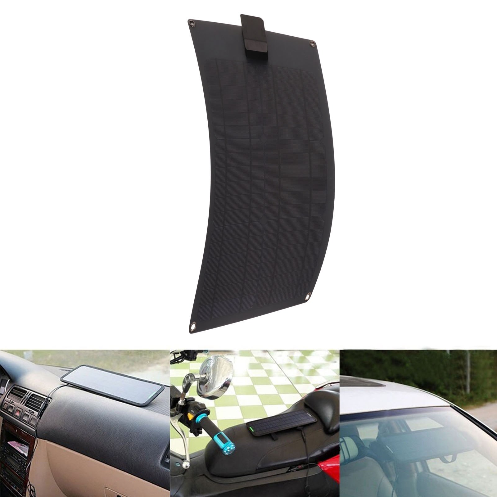 Monokristalline Silizium-solarzellen Mit Zwei Ausgängen (25 W, 5 V, 18 V) Eignen Sich Für Autos, Boote, Anhänger Und Wohnmobile (ohne Energiespeicher).