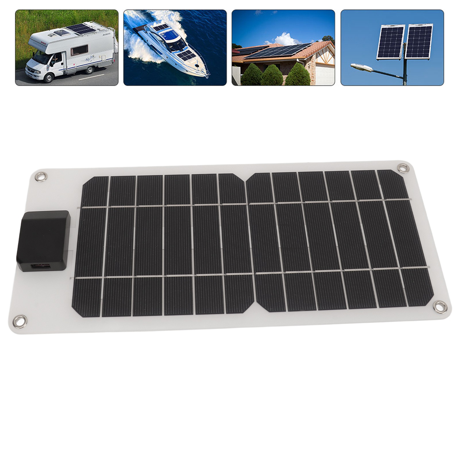 Die Monokristallinen Silizium-solarzellen Mit 8 W Und 5 V Eignen Sich Für Autos, Boote, Anhänger Und Wohnmobile (ohne Energiespeicher).