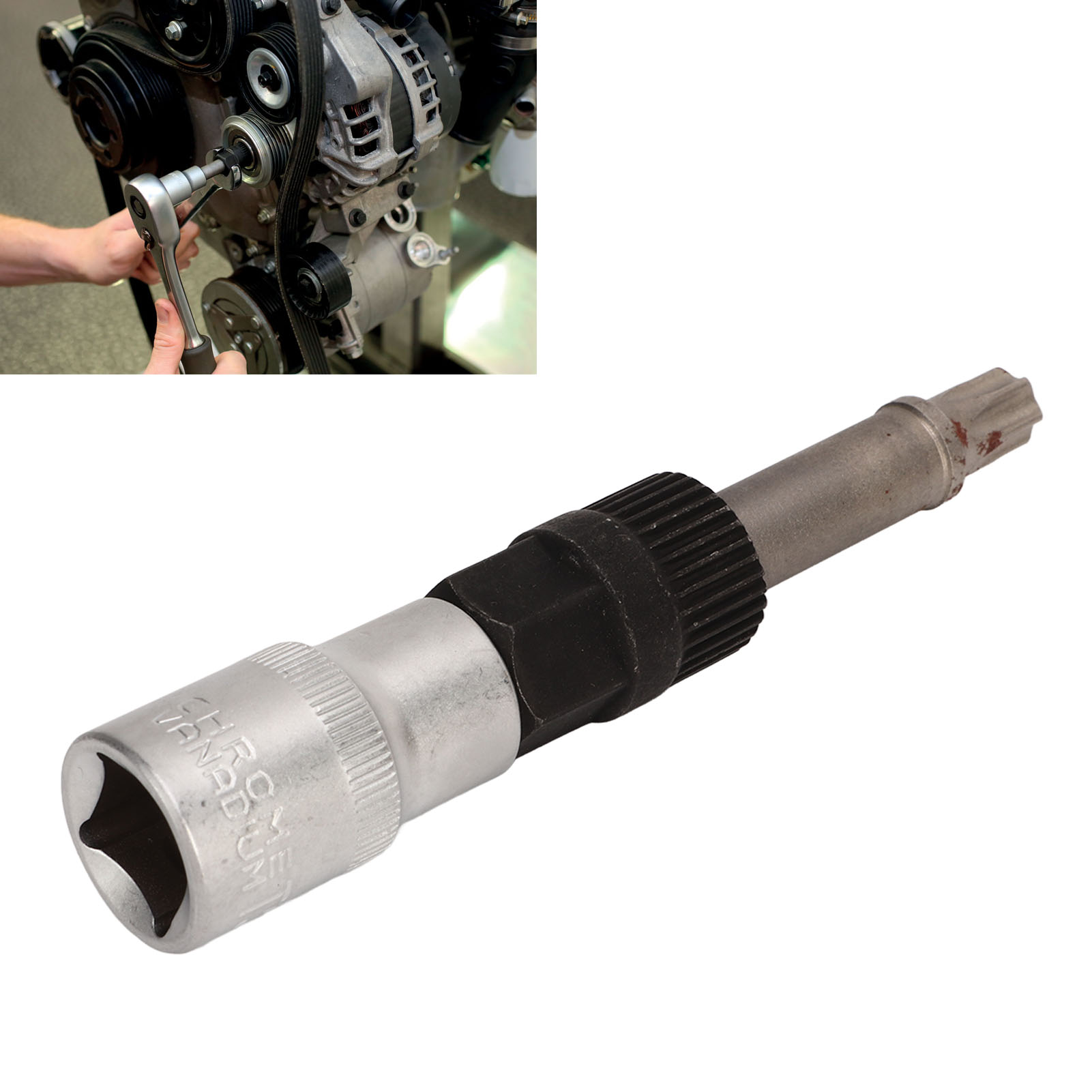 T50 Lichtmaschinenschlüssel Mit 1/2"-antrieb, 33 Zähne, Länge 110 Mm (vt13876b)