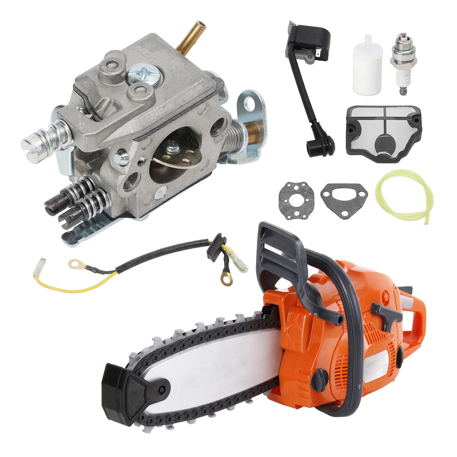 Vergaser-ersatzteilsatz, Luftfilter, Kraftstoffleitung Und Zündkerze Für Husqvarna 36 41 136 137 137