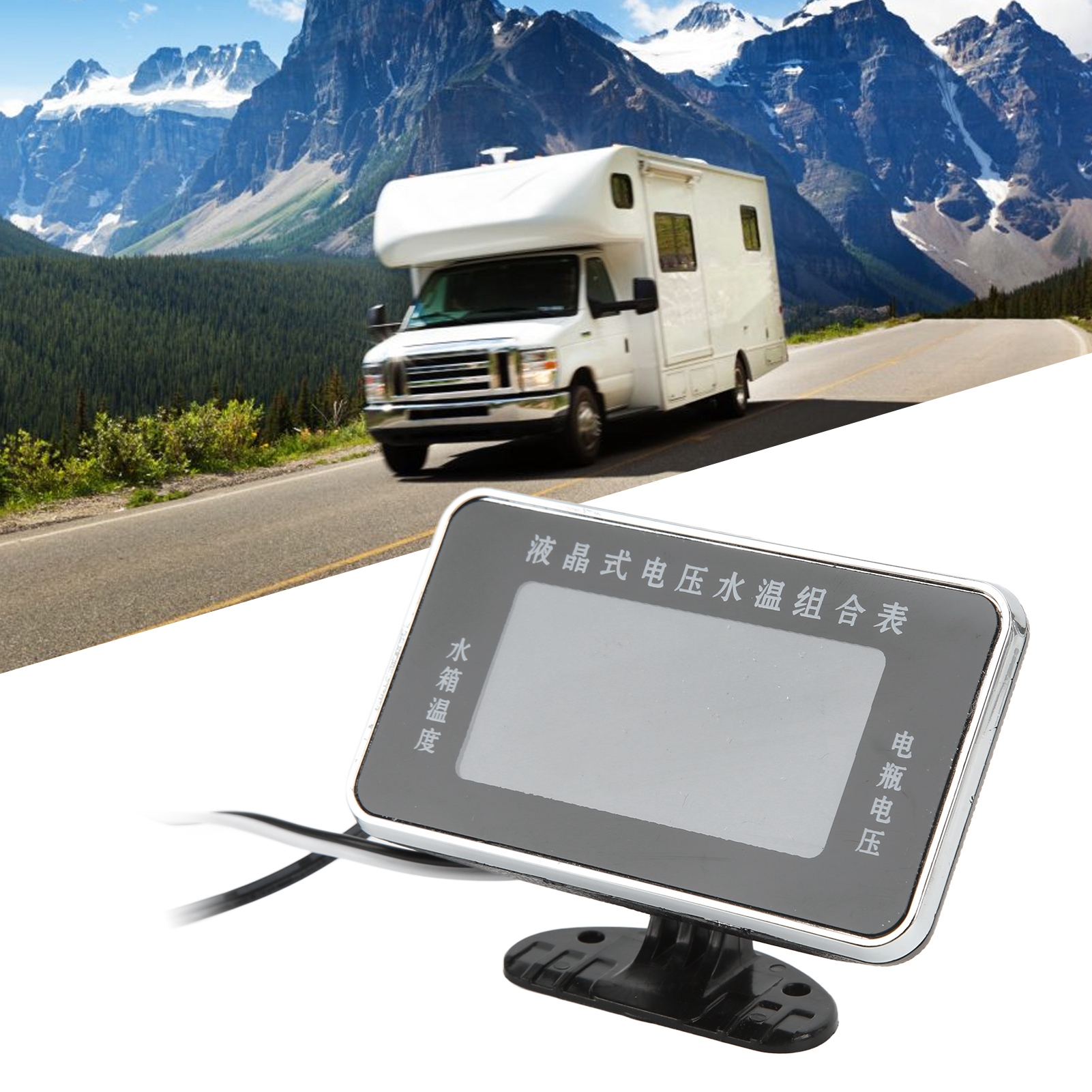 Universelle Kfz-lcd-anzeige Für 9-36v Spannung Und Wassertemperatur