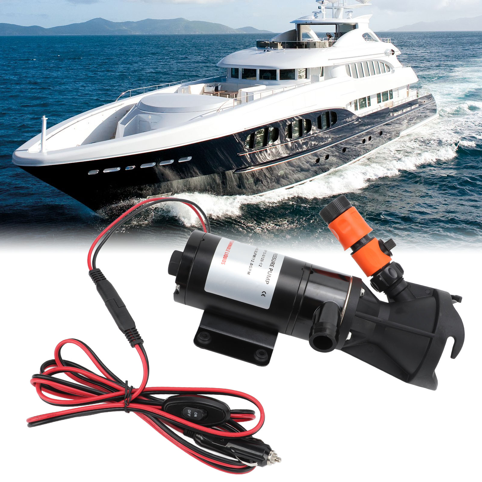 12v 45lpm Abwasserpumpe (referenz: Nmmp12-g120-12) (übergewicht)