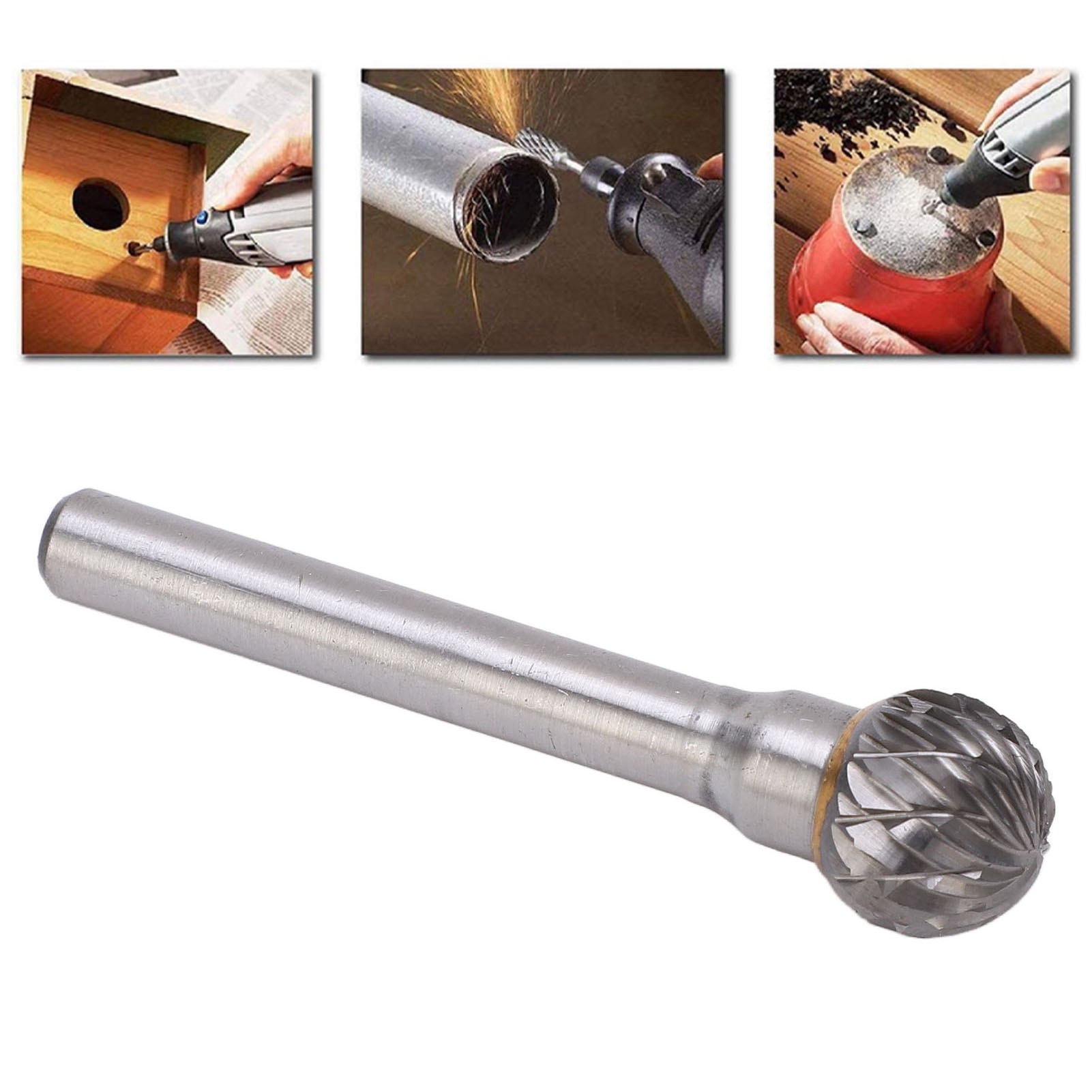 Die Doppelnut-rotationsfeile Aus Hartmetall Eignet Sich Für Das Oberflächenschleifen In Der Luft- Und Raumfahrt, Der Automobilindustrie Und Der Schifffahrt (dx1210m06).