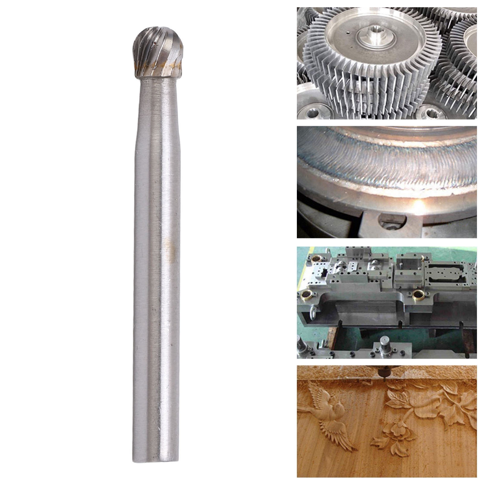 Einnutige Hartmetall-rotationsfeilen Eignen Sich Für Das Oberflächenschleifen In Der Luft- Und Raumfahrt, Der Automobilindustrie Und Der Schifffahrt (d0605m06).
