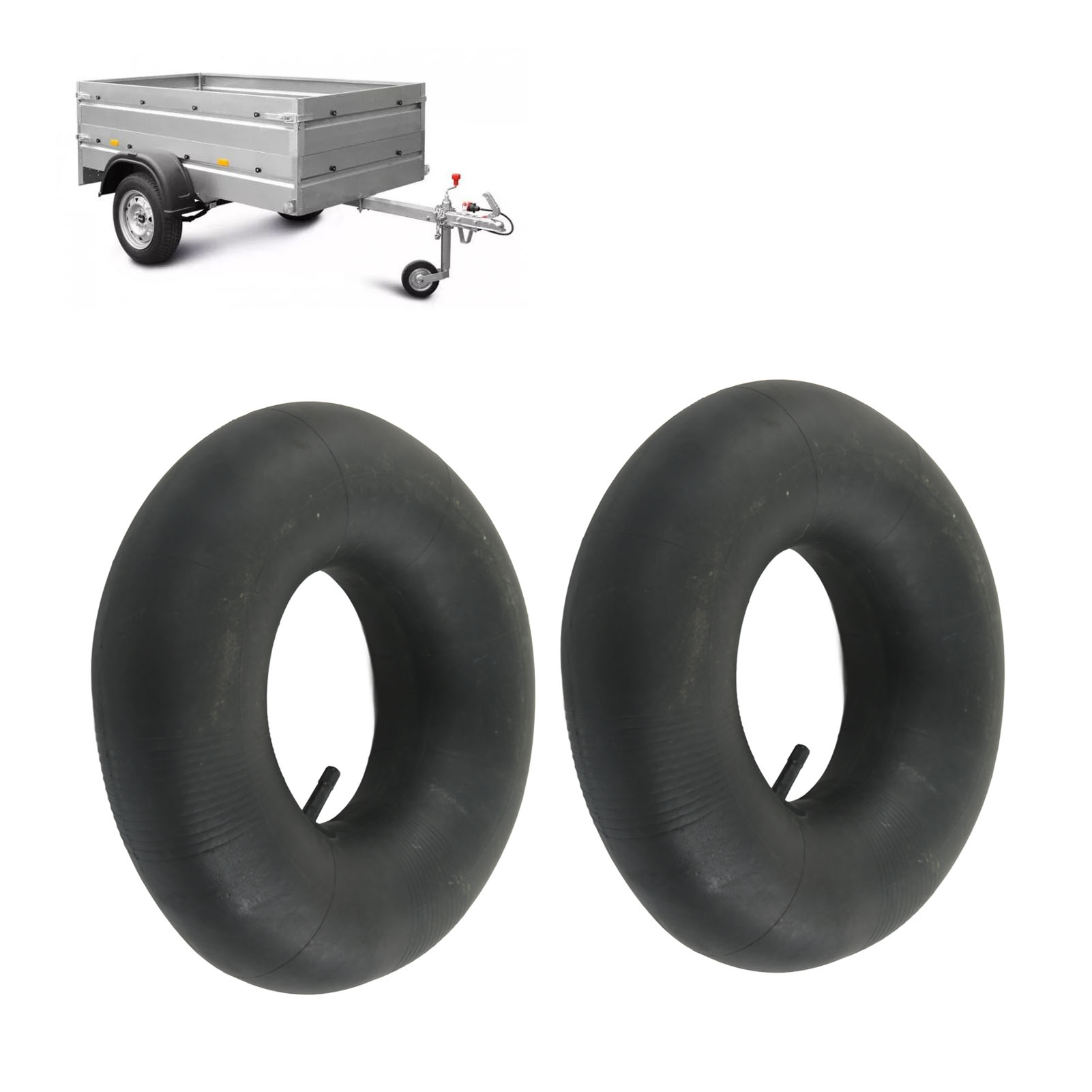 Zwei 145/70-6 Innenschläuche Mit Winkelventilen, Geeignet Für Quads Und Karts (lieferung Ohne Luft).
