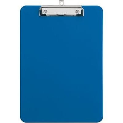 Klemmbrett 22,5 x 31,6 cm (b x h) din A4 Kunststoff blau