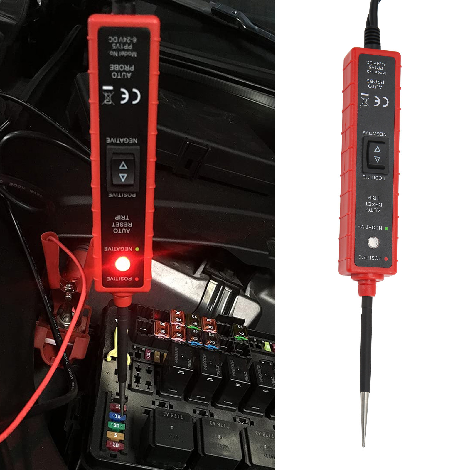 6-24v Kfz-prüfspitze, Multifunktionaler Prüfstift Mit Led-anzeige