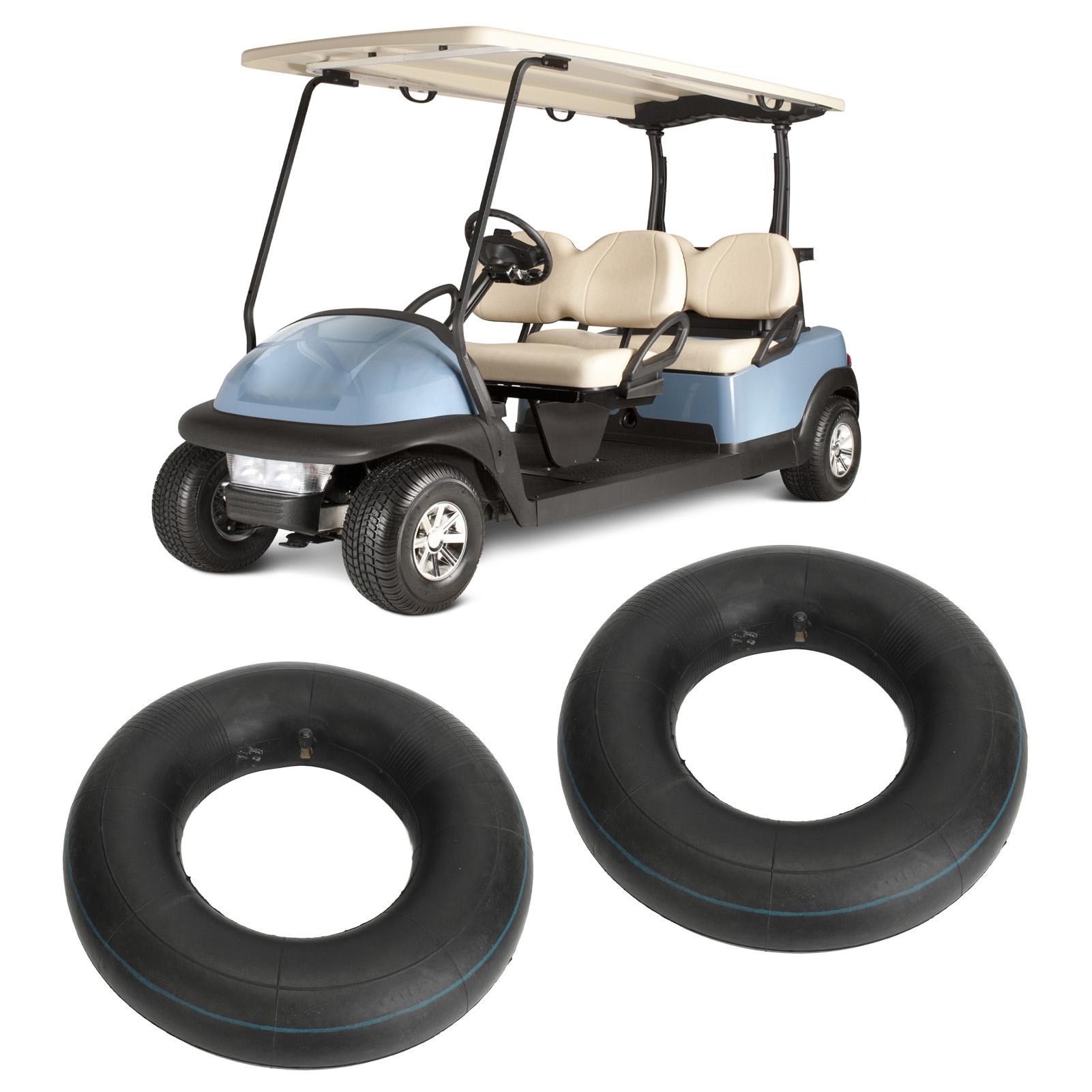 Set Aus 2 Fahrradschläuchen 13x5.00-6, Geeignet Für Karts, Offroad-motorräder, Quads, Gartentraktoren, Rasenmäheranhänger Und Sackkarren (lieferung Ohne Luft).