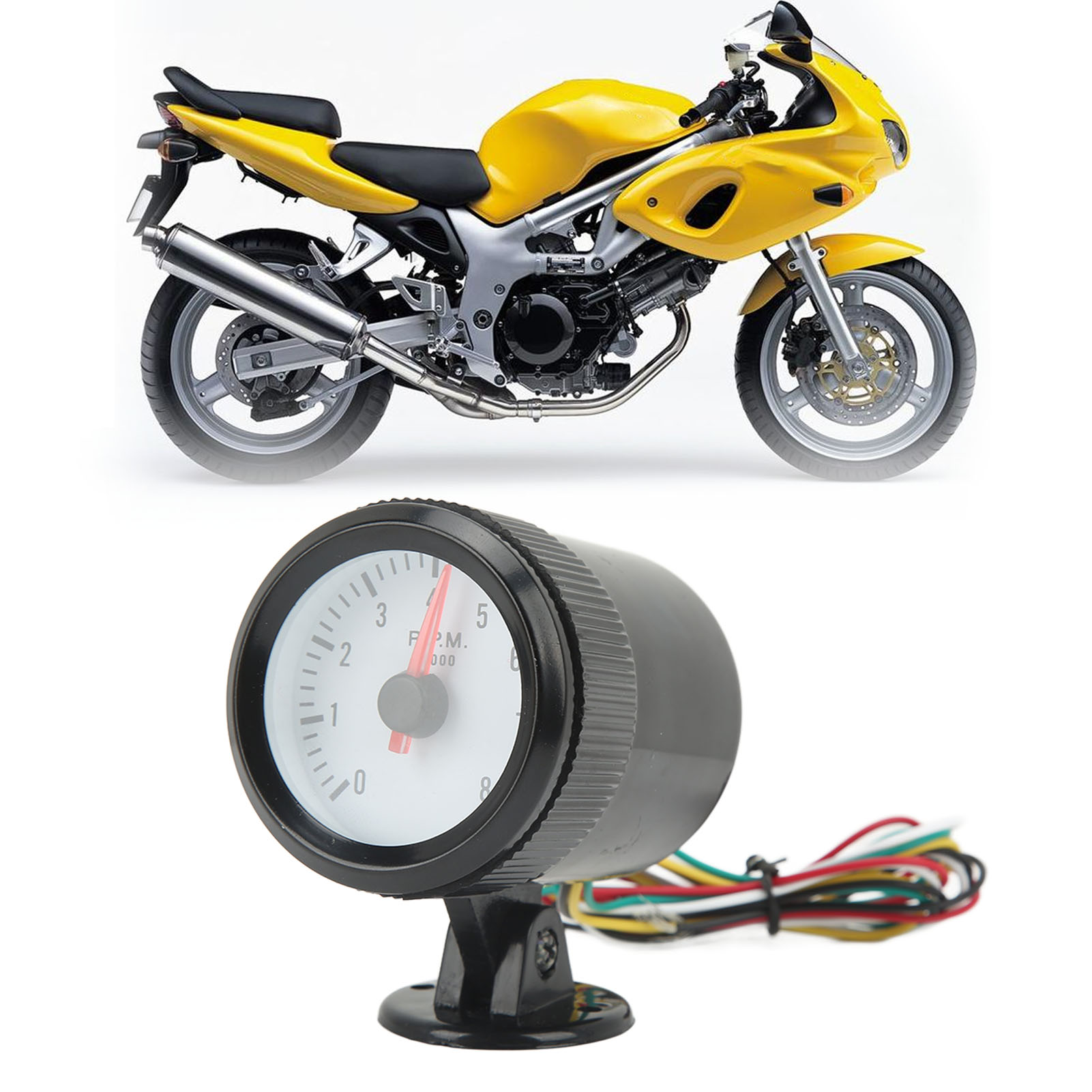2" 52mm 12v Blauer Led-drehzahlmesser Für 4/6/8-zylinder-benzinfahrzeuge (referenz: 6030bl-b)