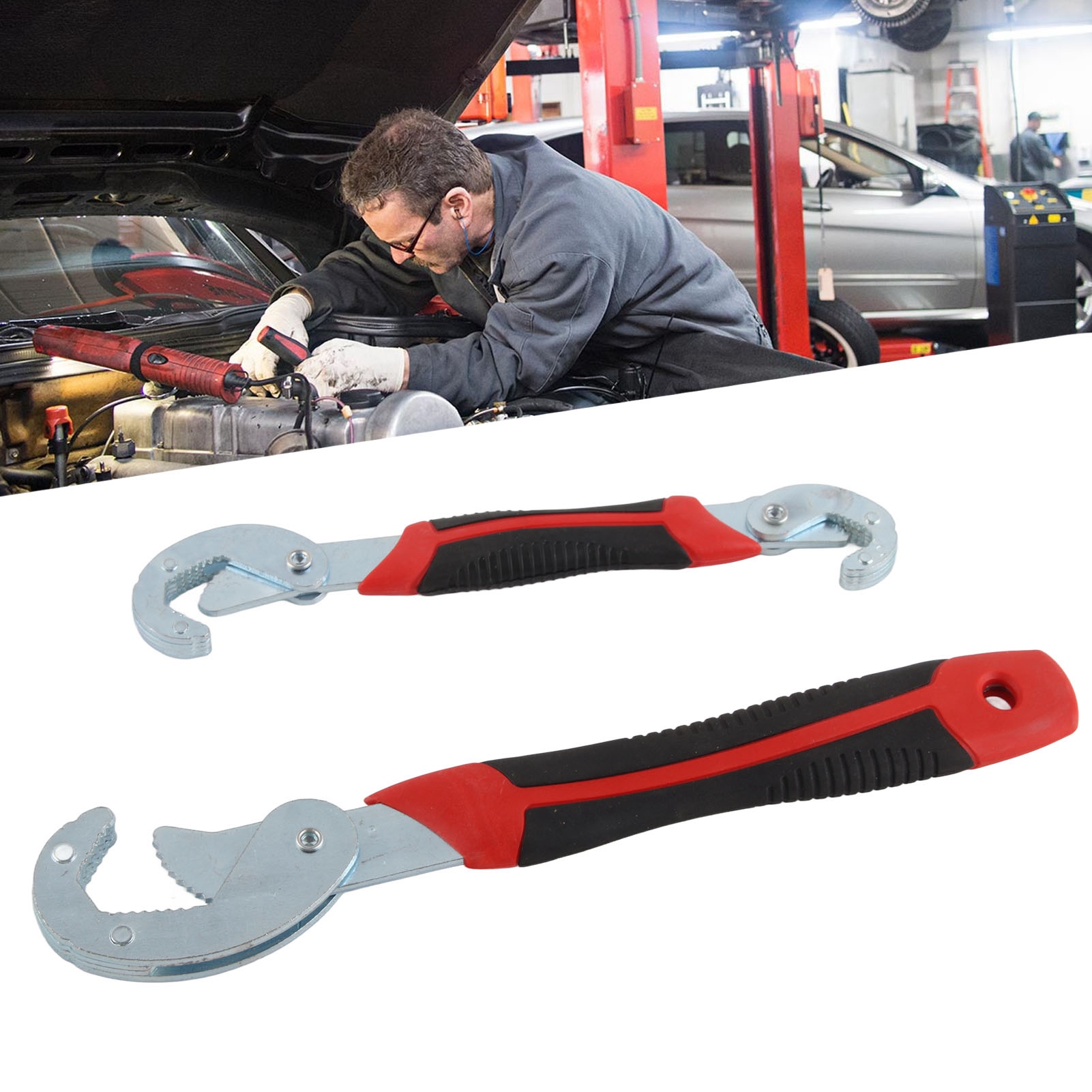 Set Aus 2 Selbstjustierenden Schraubenschlüsseln, 9-32 Mm, Universalschlüssel Für Mechanische Und Kfz-reparaturen.