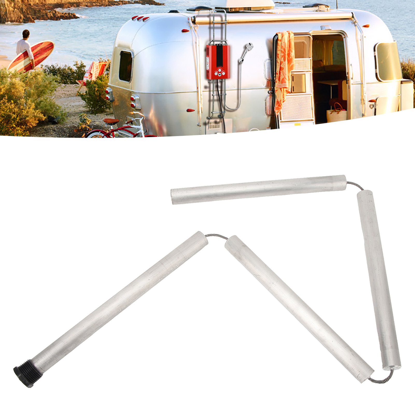 Integrierter, Mehrteiliger, Flexibler Anodenstab Für 43-zoll-warmwasserbereiter, 3/4" Npt-gewinde, Magnesiumstab 21 X 1100 Mm, Geeignet Für Warmwasserbereiter.