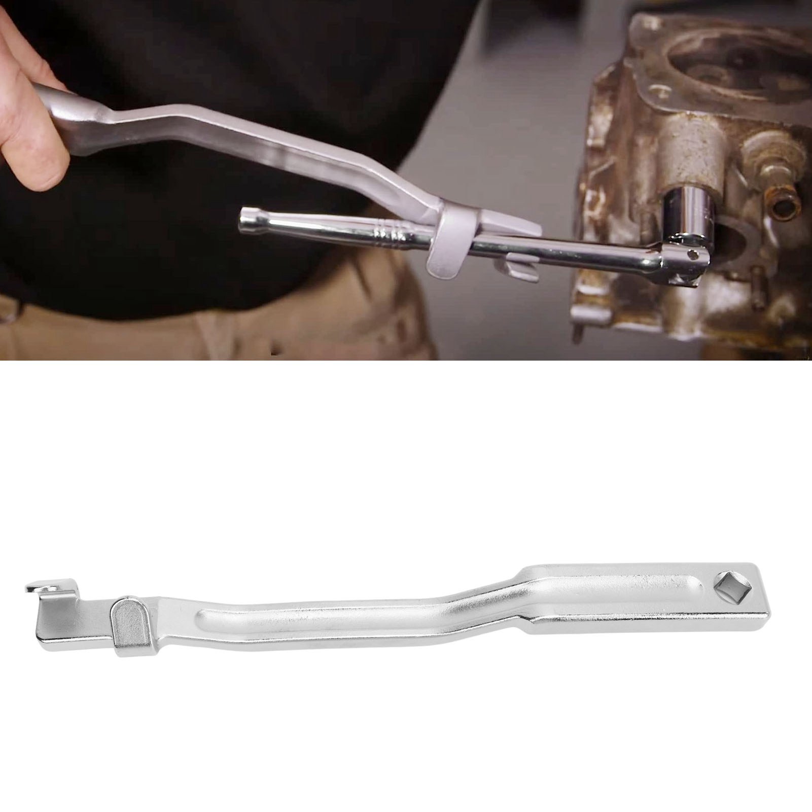 Verlängerter 34 Cm Drehmomentschlüssel Für Kfz-reparaturwerkzeuge, Geeignet Zum Anziehen Und Lösen Von Schrauben Auf Engstem Raum.