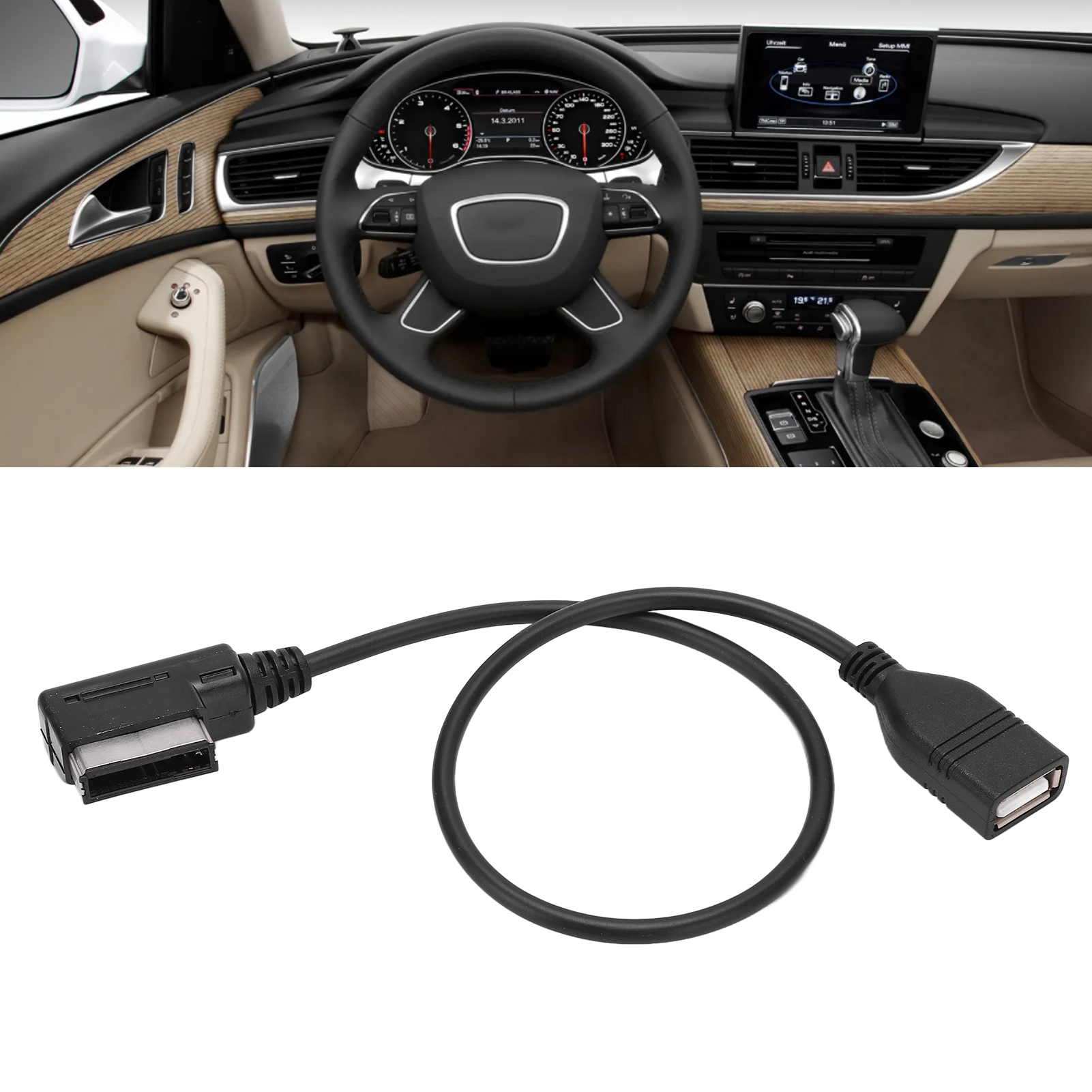 Ami-zu-usb-multimedia-audio-adapter Für Volkswagen Golf, Jetta, Audi A3, A4, A5, A6, A8, Q5, Q8, Q7, A4l, A6l