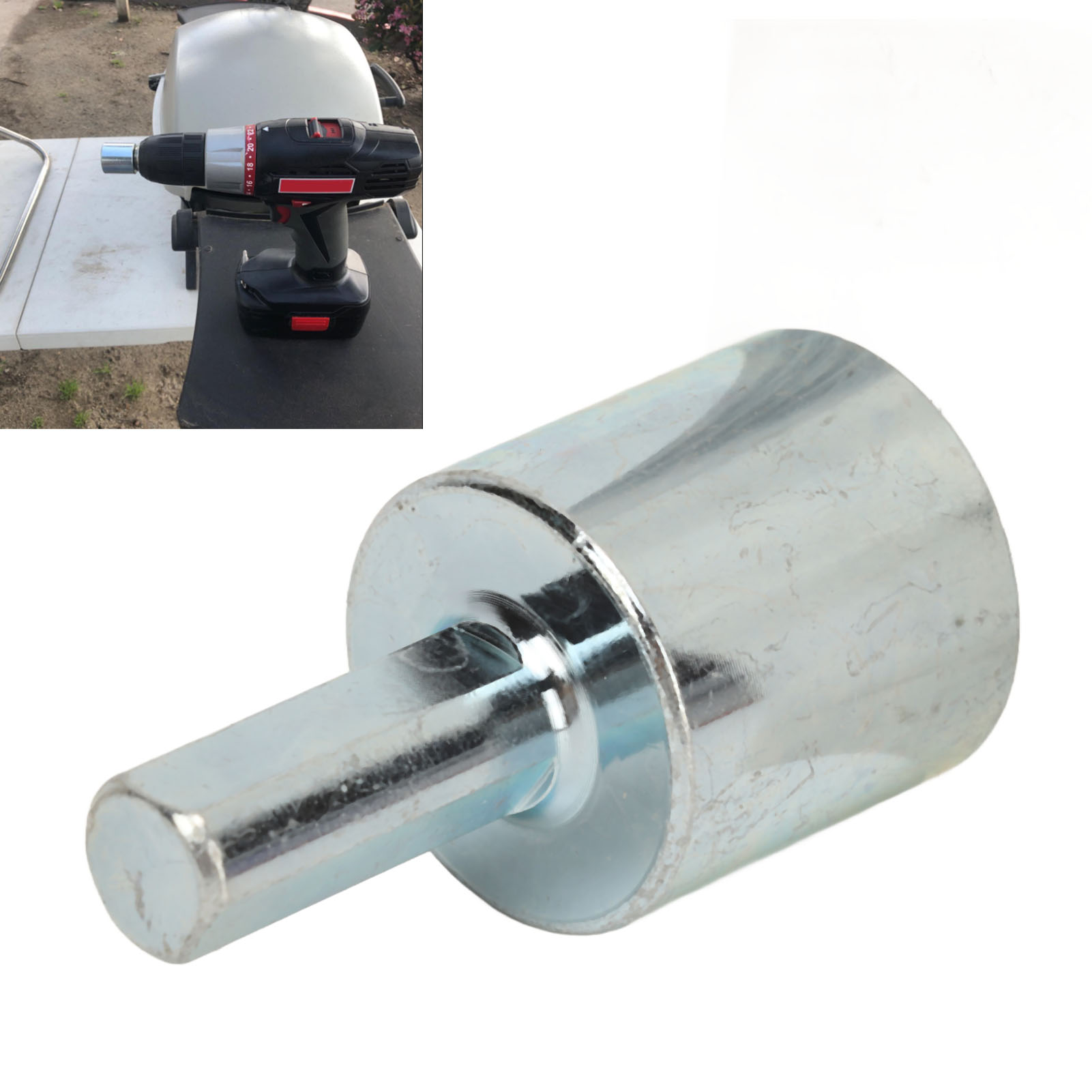 Bohrer-steckschlüssel-adapter Für Wohnmobil-nivellier-scherenheber, Kompatibel Mit 3/8"- Und 1/2"-elektrobohrmaschinen Und Anwendbar Auf Alle 3/4"-sechskantantriebsheber.