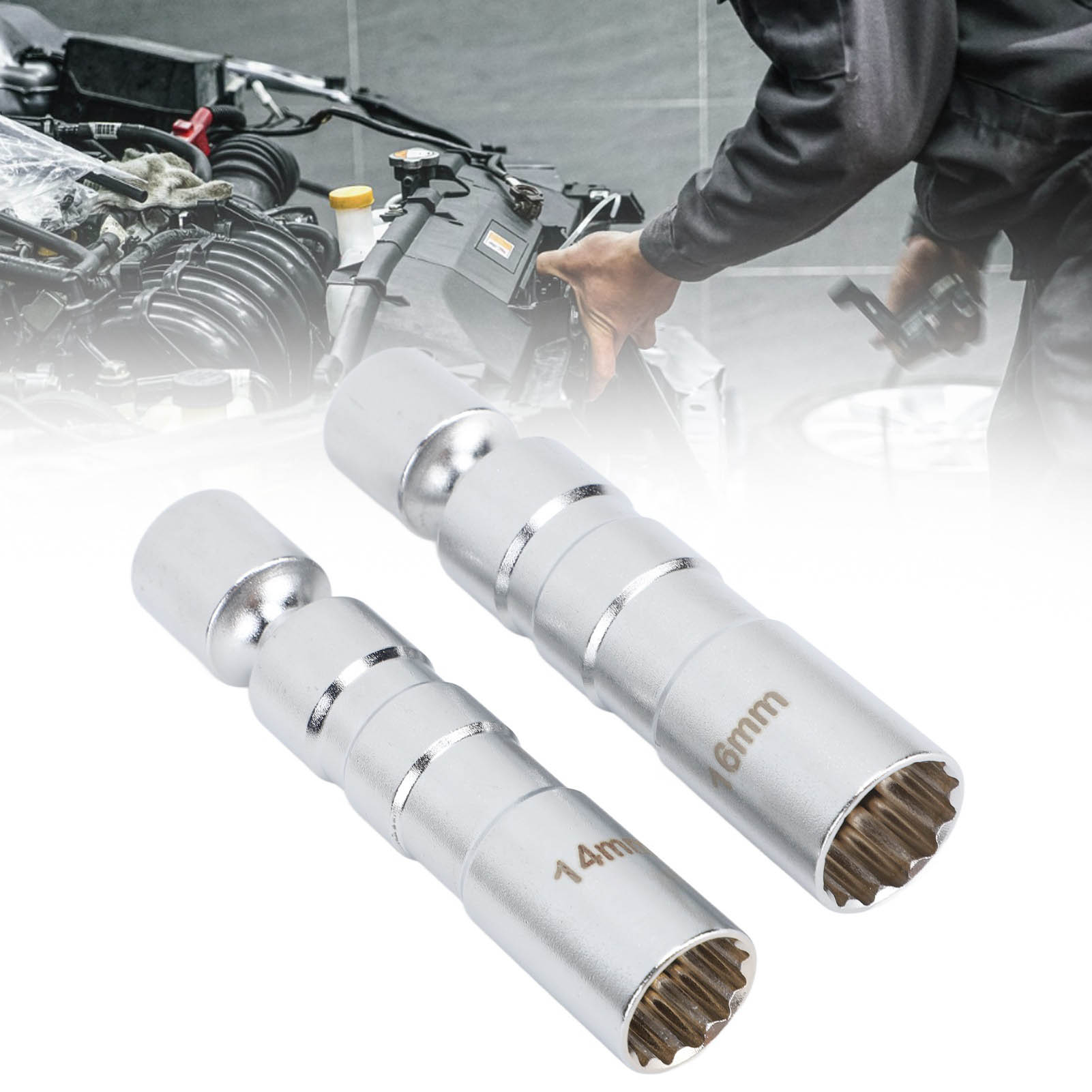 (exklusiv Bei Mx Mexico) Ultradünner Universal-zündkerzenauszieher (14 Mm Kurzer Stab + 16 Mm Kurzer Stab) (kontaktieren Sie Den Verkäufer Für Ein 2er-set)