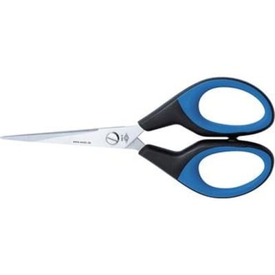 Wedo - Universalschere ® Soft Cut 152mm Linkshänder Rechtshänder Edelstahl schwarz/blau