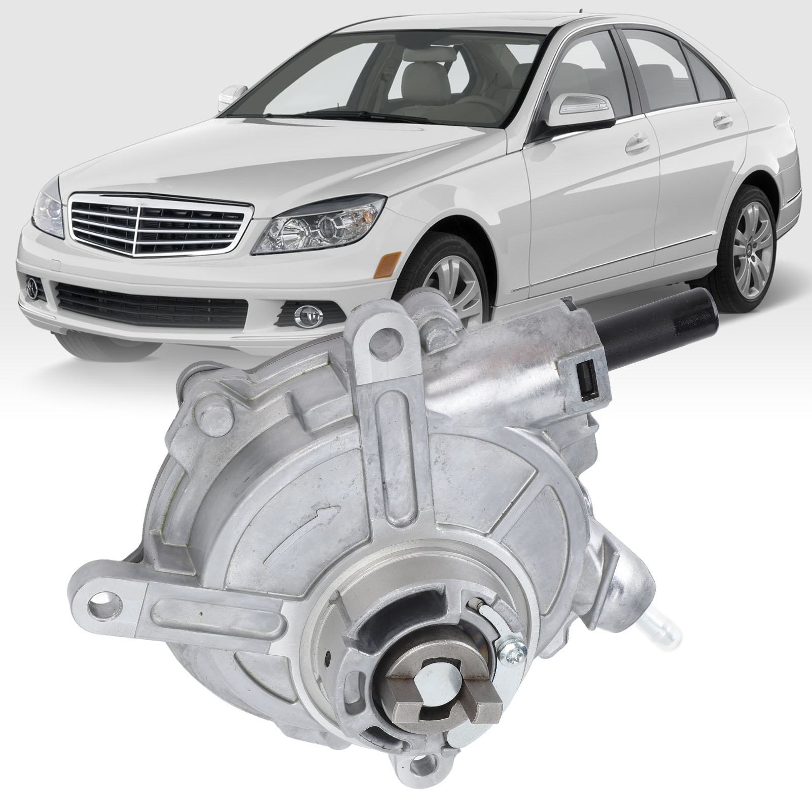 Bremsvakuumpumpe Mit Dichtung 2722300065, Kompatibel Mit Mercedes-benz W203 W204 W164 C280 C300 C350 E350 Ml350 Slk300