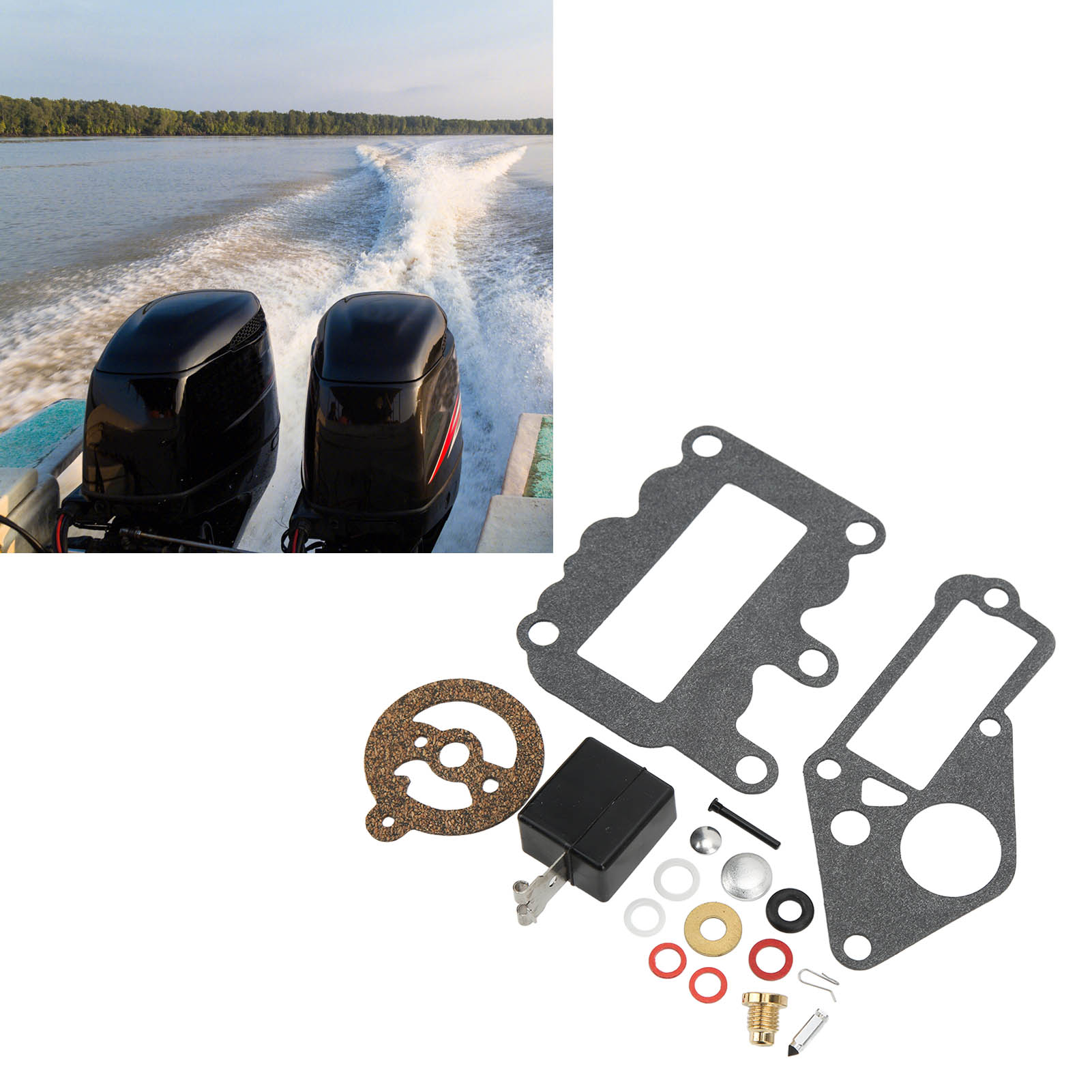 Vergaser-reparatursatz Für Johnson Evinrude 9,5 Ps Außenbordmotor Brp/omc 382048 (x14)