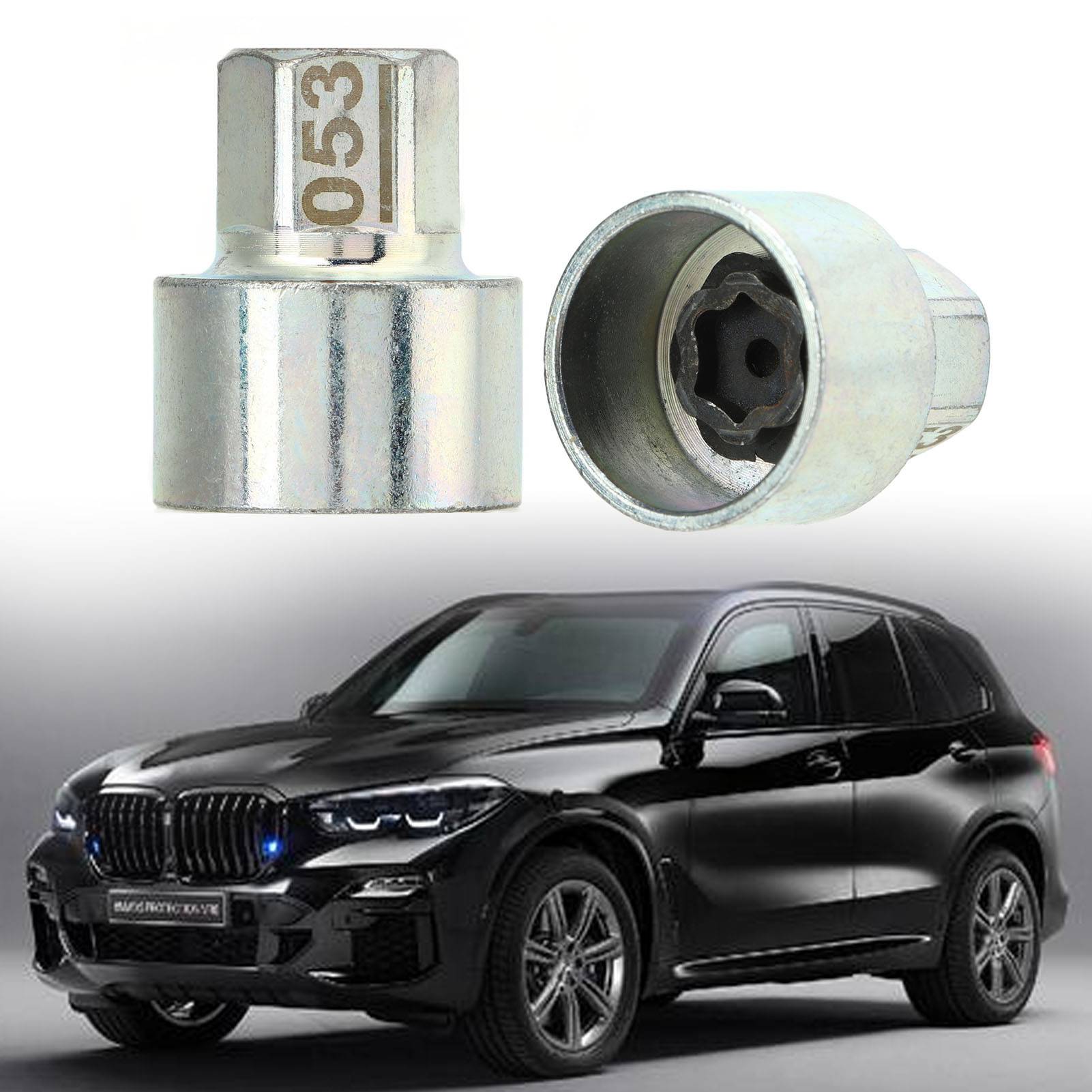 Diebstahlsichere Stecknuss Für Radmuttern Und Radmuttern-entfernungswerkzeug, Kompatibel Mit Bmw 1er/3er/5er/6er/7er Reihe, X4, X5, X6, Z4 ( ) 053