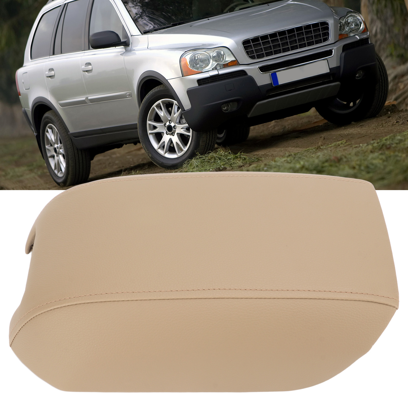 Fahrzeuginnenausstattung: Mittelkonsolenverkleidung, Lederarmlehnenverkleidung (kompatibel Mit Volvo Xc90 03-14)