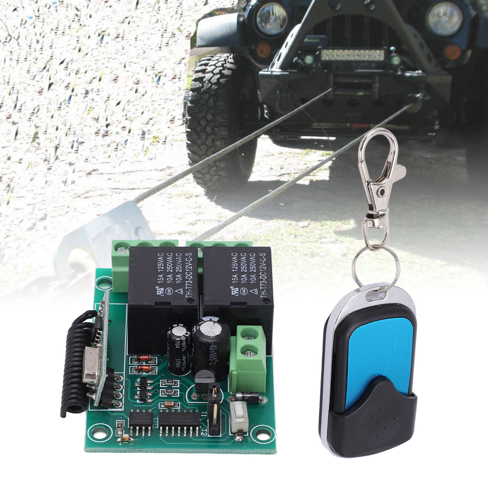 12v Drahtloser Universalschalter Mit Fernbedienung - Fernbedienung + Empfänger (fernbedienung Mit Eingebauter Batterie) (kls-802t) (batterie Enthalten)