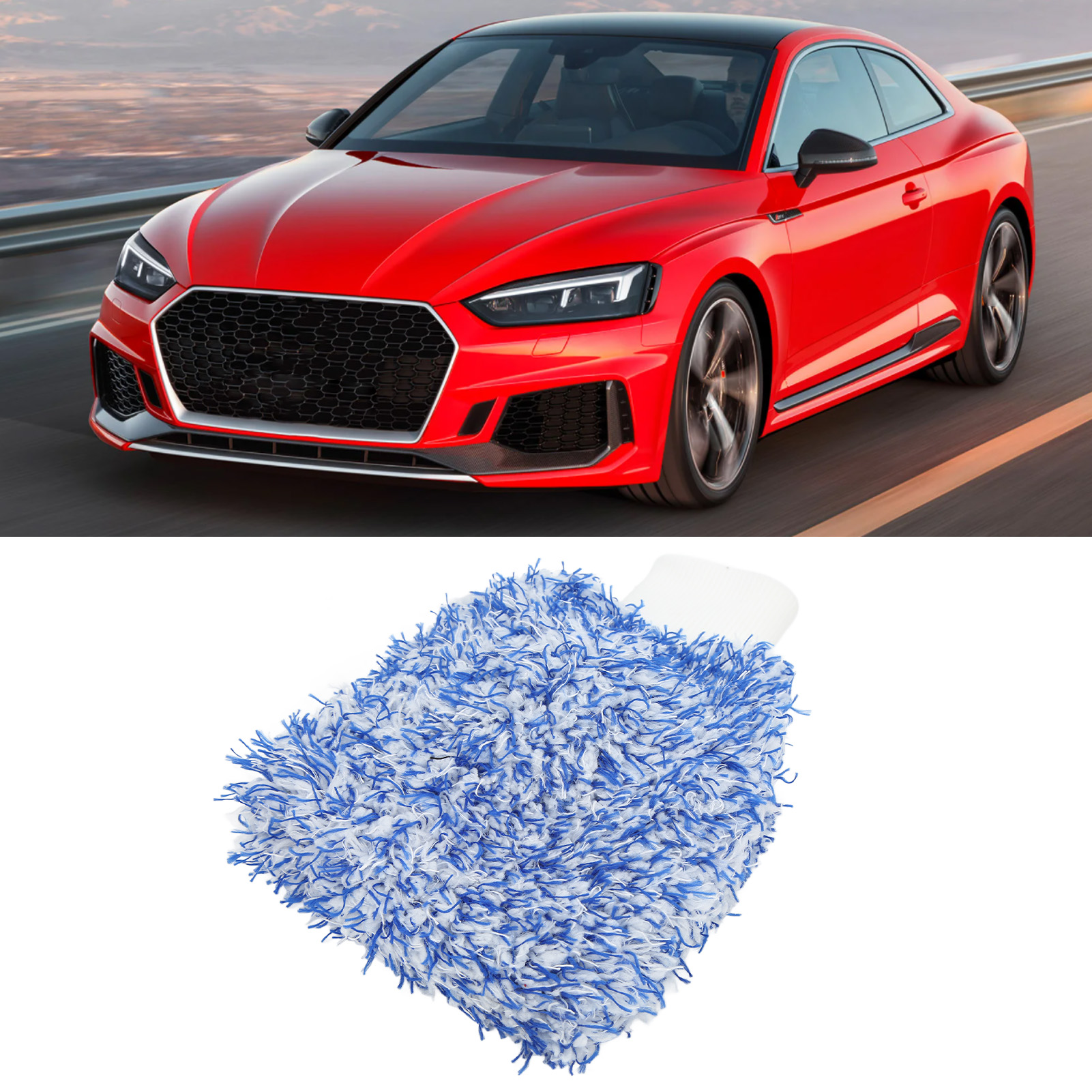 Blaue Handschuhe Zum Autowaschen