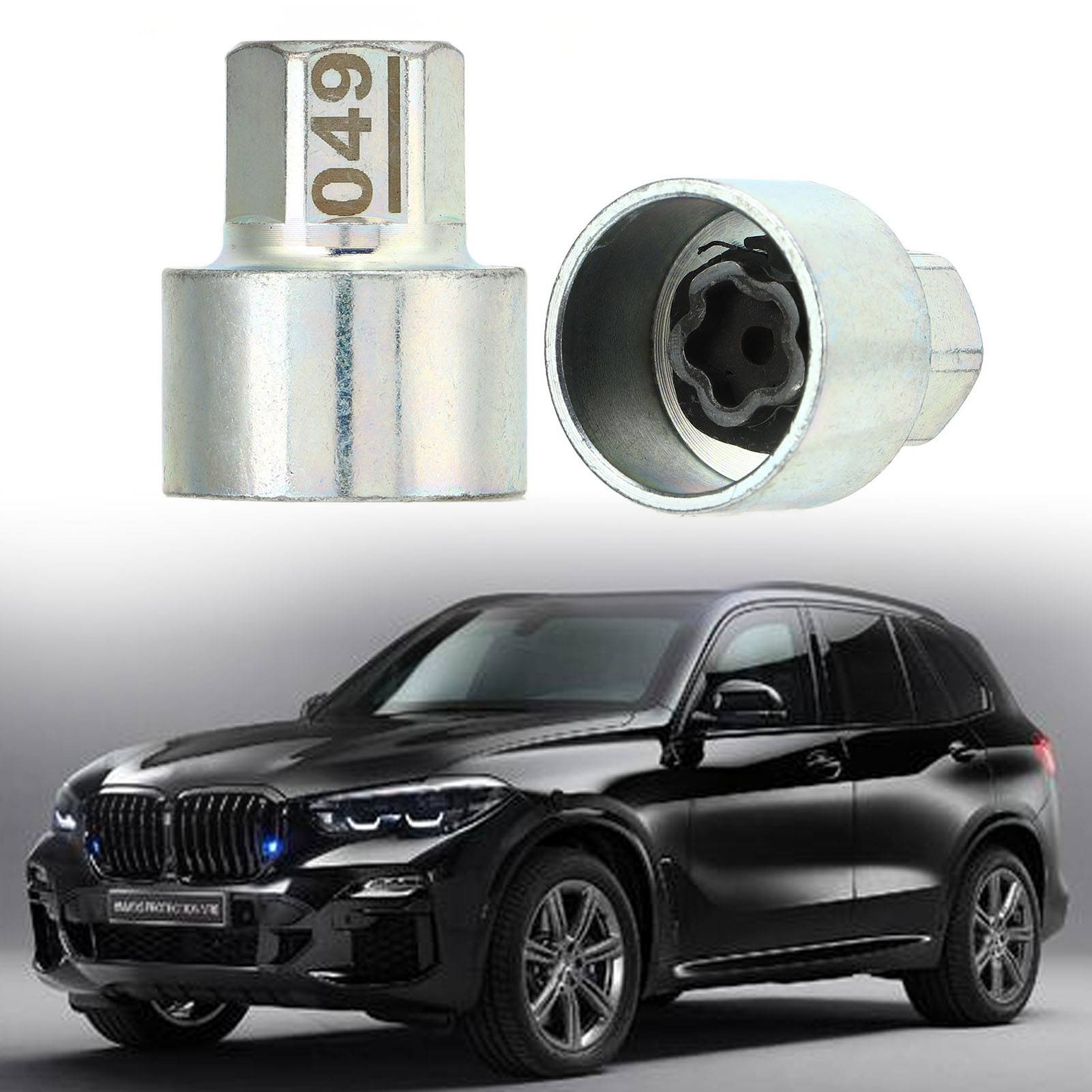 Diebstahlsichere Stecknuss Für Radmuttern Und Radmuttern-entfernungswerkzeug, Kompatibel Mit Bmw 1er/3er/5er/6er/7er, X4, X5, X6 Und Z4 ( ) 049