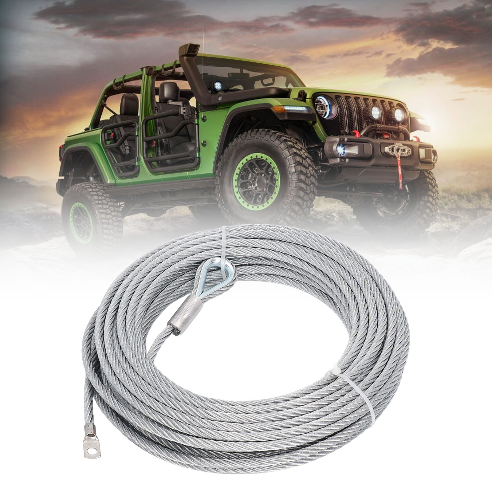 Seilwinde 9,1 Mm X 24 M, 12.000 Lb (in Luftpolsterfolie Verpackt) (übergewicht)