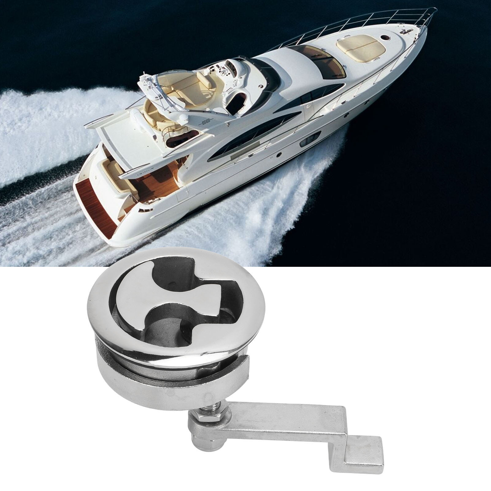 Bodenverriegelungen, Lukentürverriegelungen, Bündig Eingelassene, Drehbare Hebegriffe Und Bodenverriegelungen Aus Seewasserbeständigem Edelstahl.