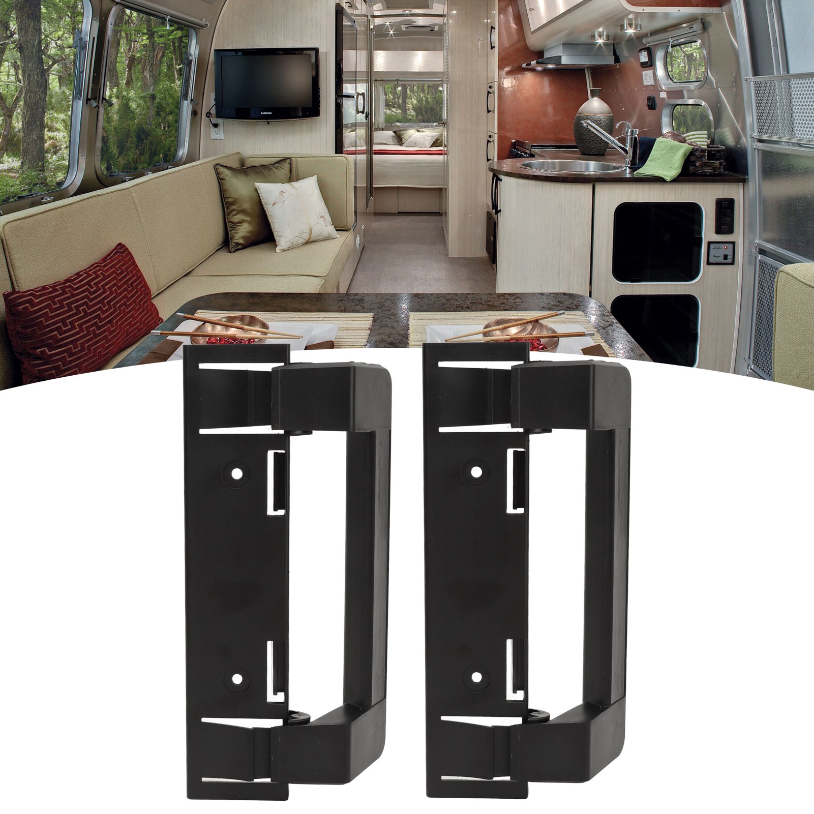 Set Mit 2 Kühlschranktürgriffhalterungen Für Wohnmobile, Kompatibel Mit Kühlschrank 3316882900 S, Standard 6/8 Amii Kombinationsgriff (referenz: Ysgm-8713)