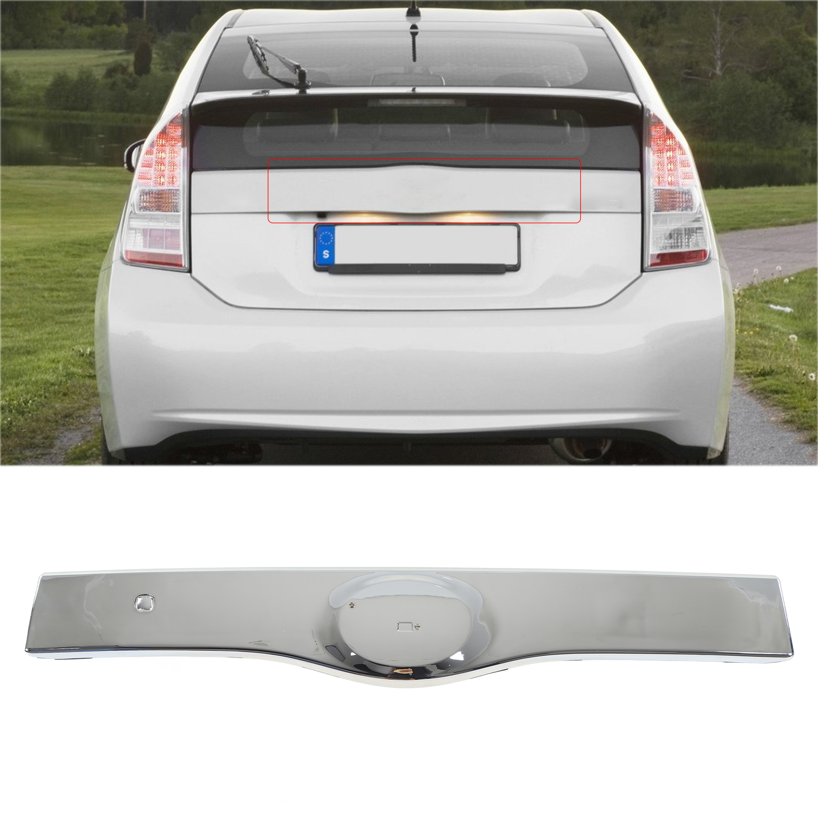 Zierleiste Für Den Heckklappengriff Für Toyota Prius 2004-2009 7680147050c0 (übergroß) Galvanisiert.