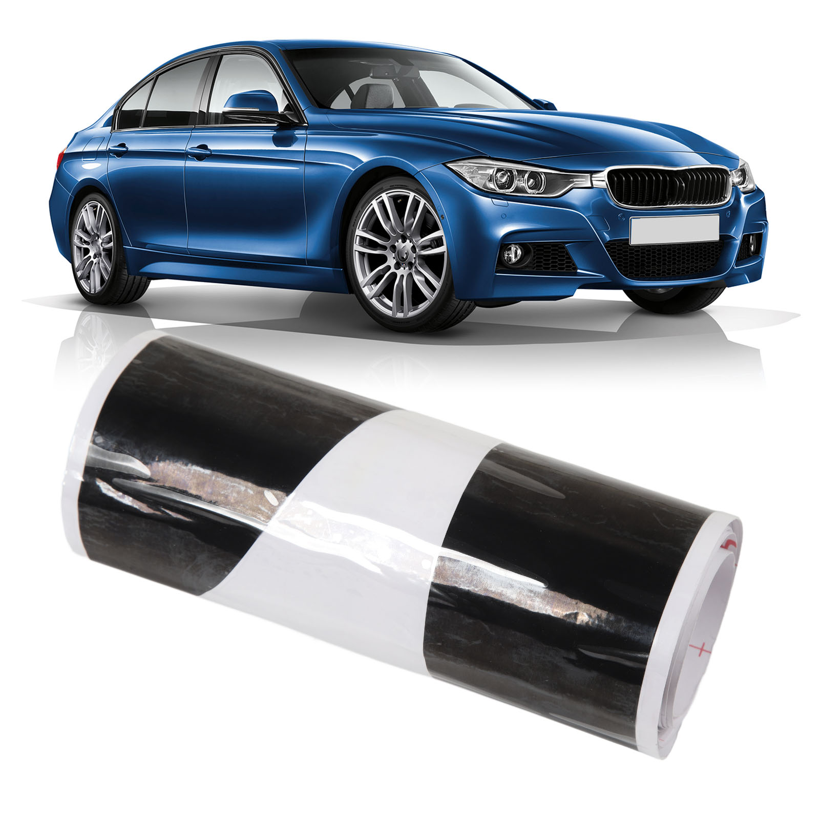 M Performance Logo-aufkleber Für Bmw F30 F31 F32 F33 Seitenschweller (teilenummer: D-686) Mattschwarz