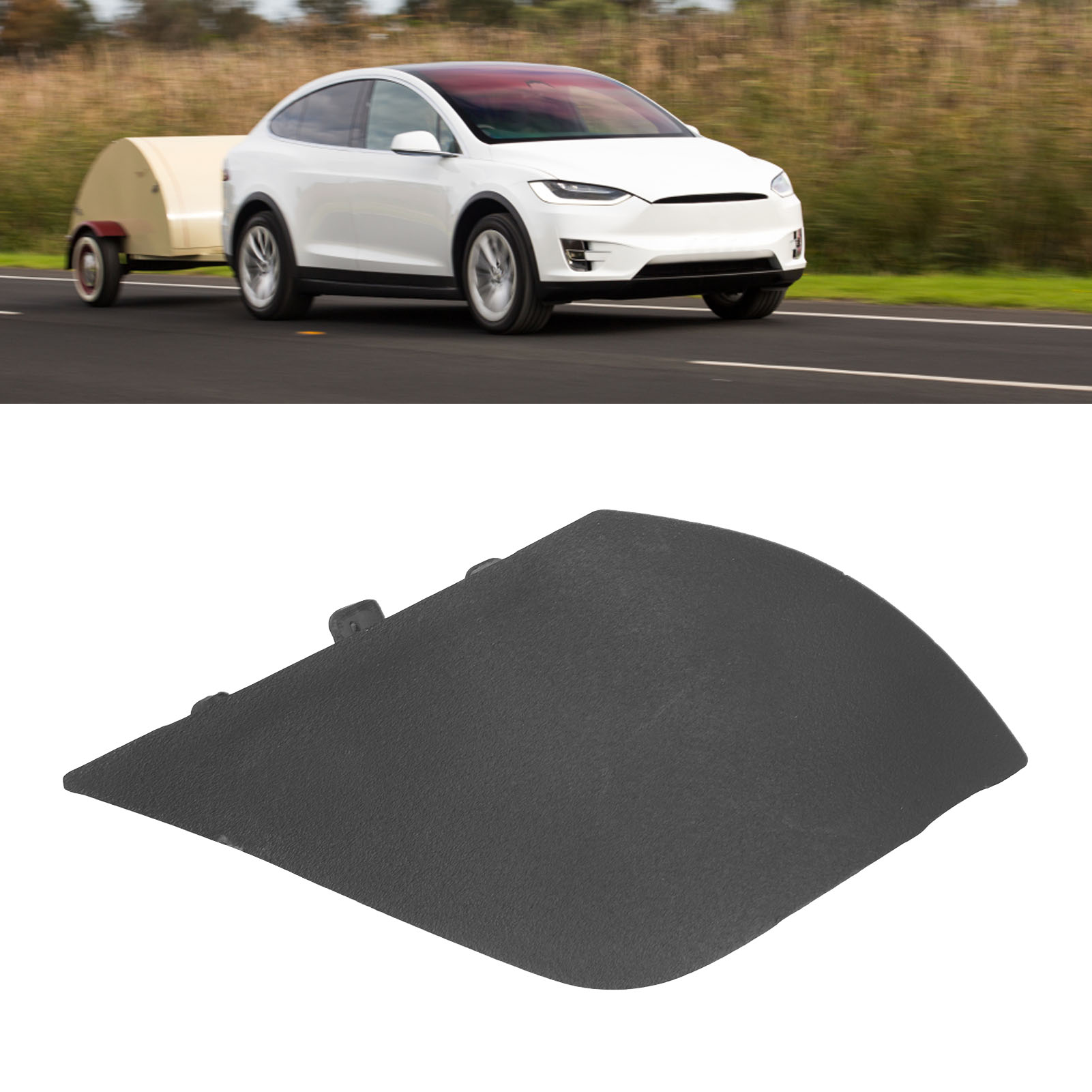 (t04) Frontstoßstangenabdeckung Für Anhängerkupplung Für Tesla Model X 2016-2023 1057056-00-d