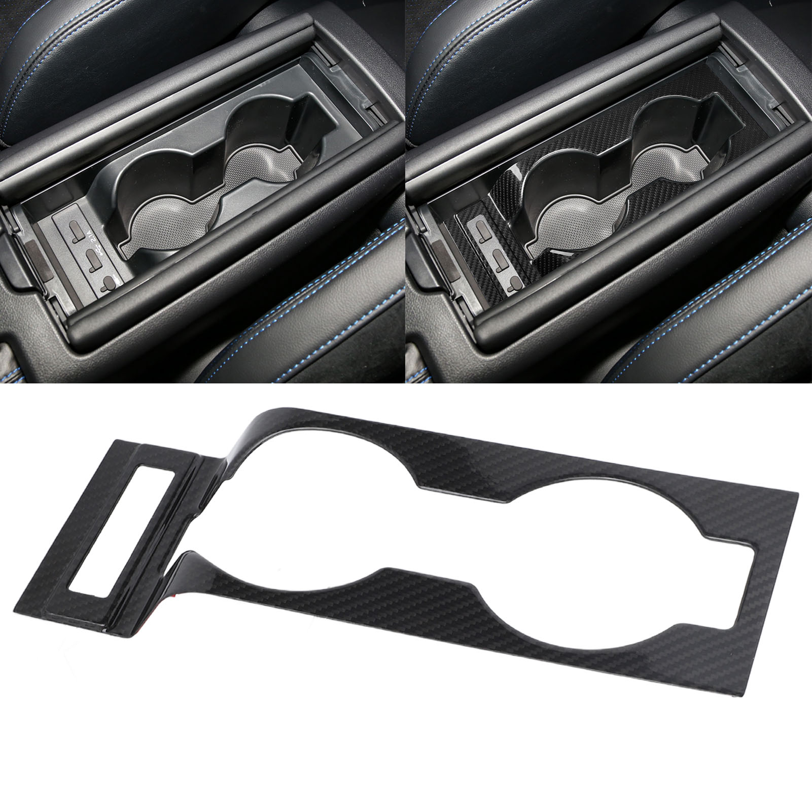 Fahrzeugmodifikation: Subaru Brz Toyota Gr86 Ab 2022 – Getränkehalterabdeckung Für Die Mittelkonsole Aus Carbonfaser