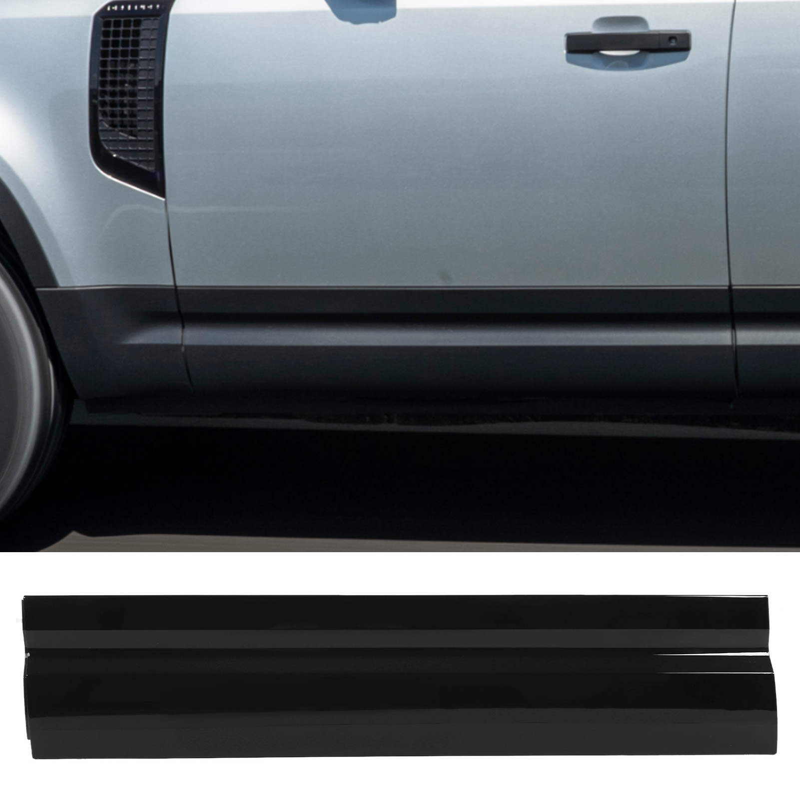 (t06) Türverkleidung Unten Vorne, Glänzend Schwarz, Für Land Rover Defender L663 Ab 2020 (übergewichtig Und Übergroß), Linke Seite: Lr160384
