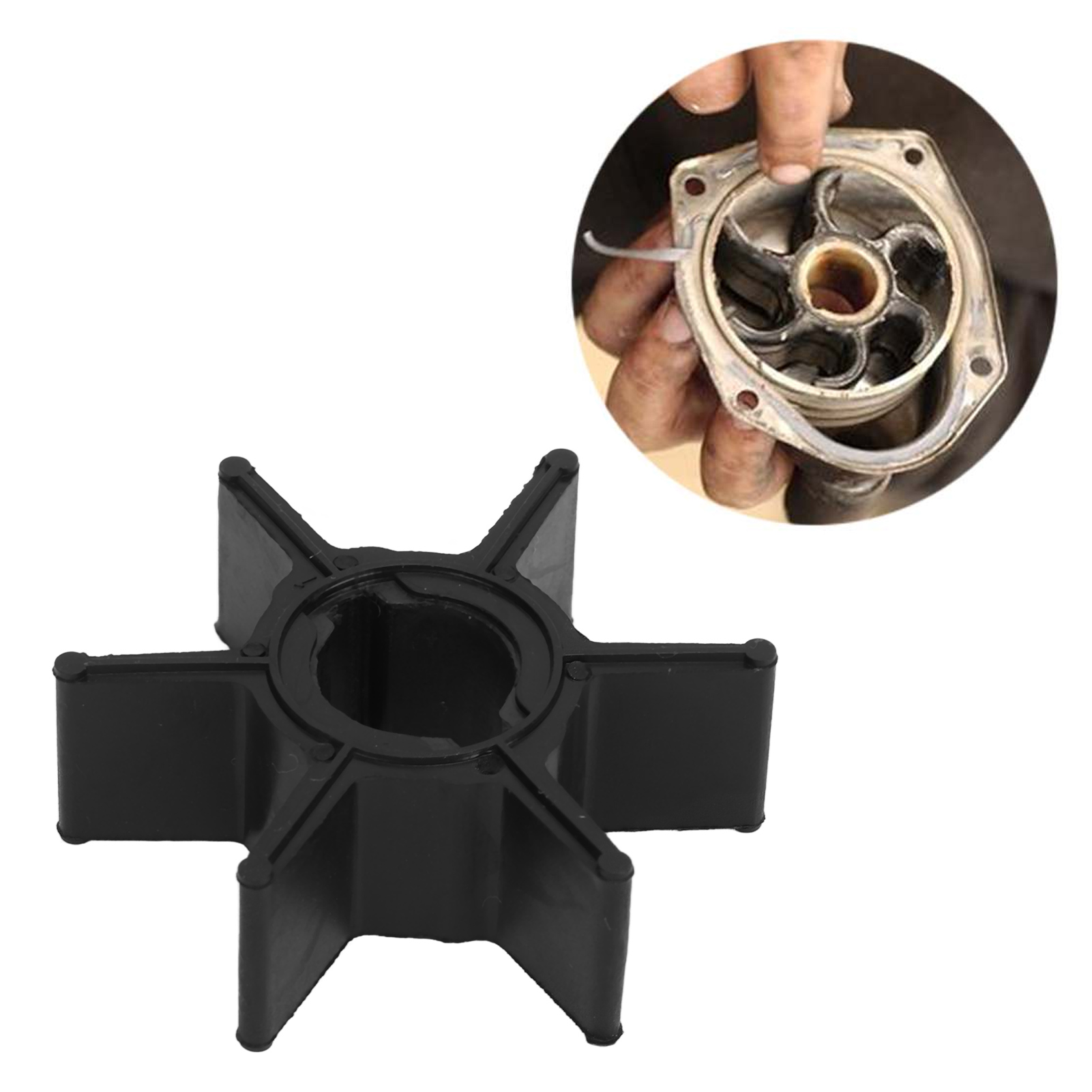 6-blatt-wasserpumpenlaufrad 114812 Für Evinrude Johnson Omc 2-3,3 Ps Außenbordmotor