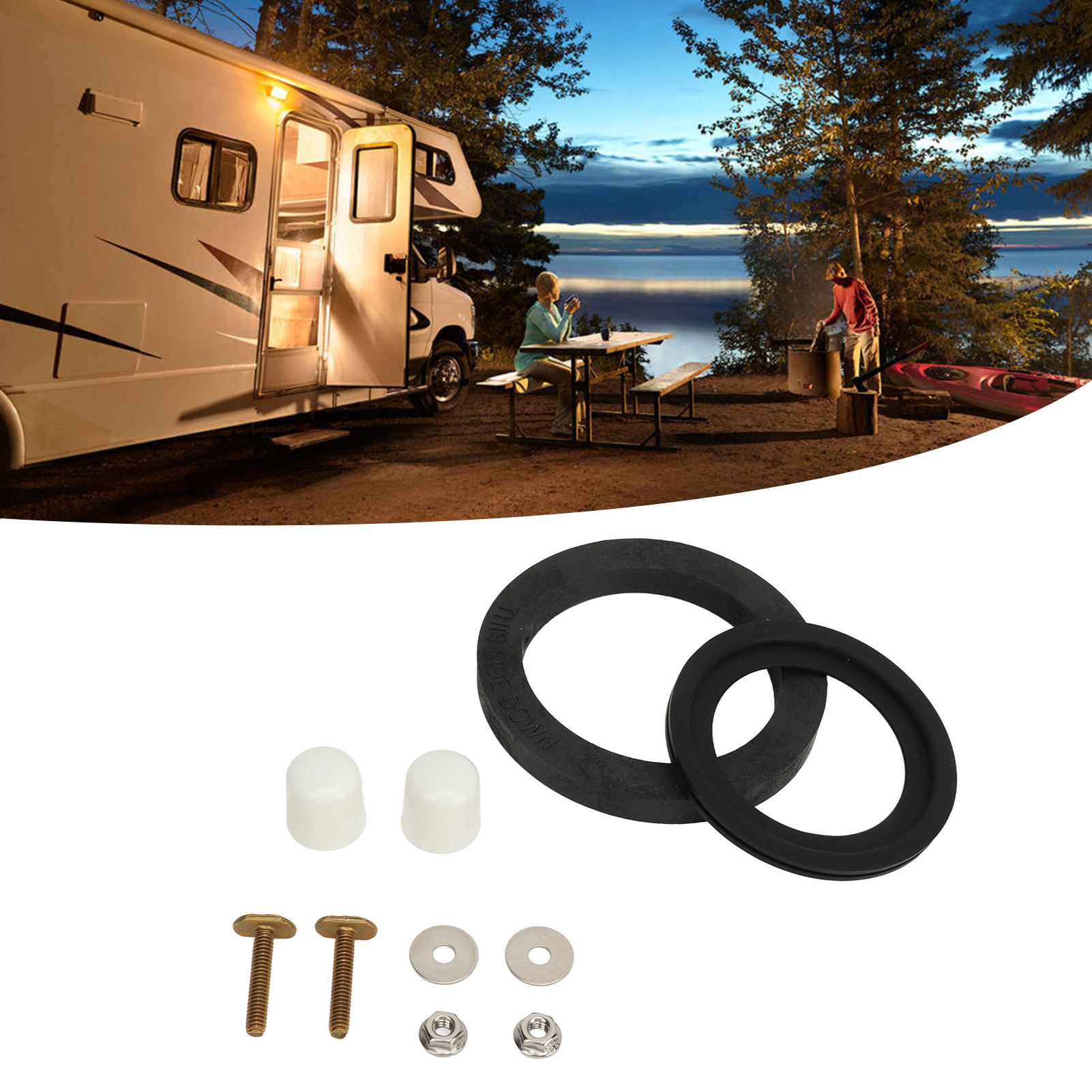Wohnmobilzubehör, Wohnmobil-toilettendichtungsset 385311652 385311658