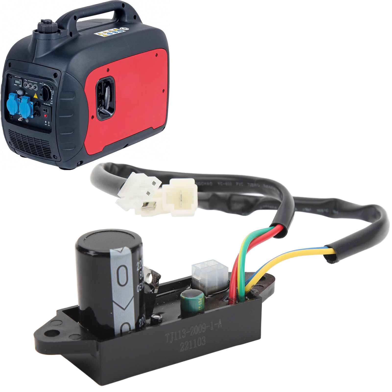 Das Zündsteuergerät Tj113-2009-1-a Ist Für Den Generator Loncin Lc3500i Lc4500i (dq-gy0133) Geeignet.