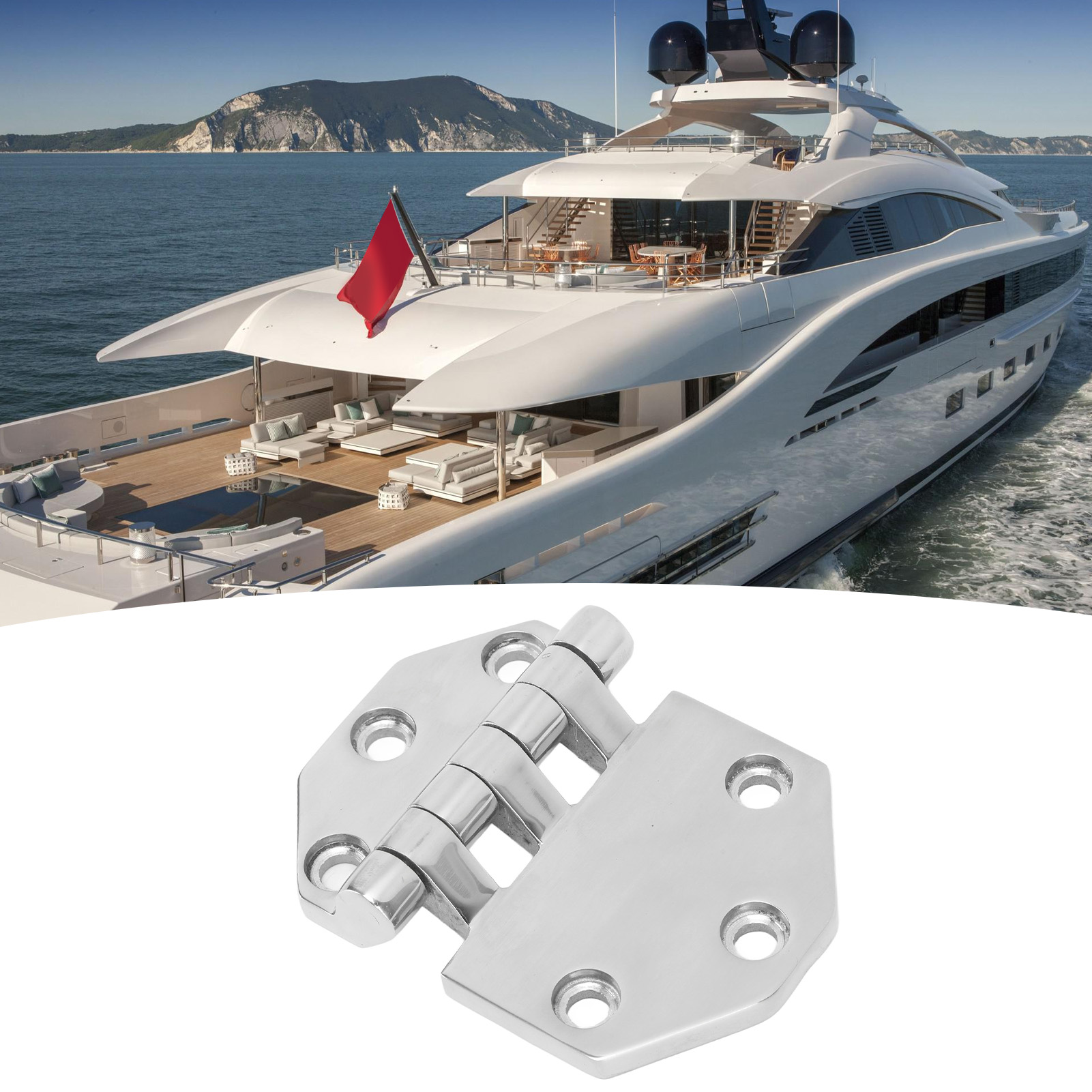 Die Robusten 12088mm Großen Scharniere Aus Seewasserbeständigem Edelstahl Eignen Sich Für Den Einsatz In Luken Von Schiffen Und Yachten Sowie In Türen Und Fenstern Von Wohnmobilen.