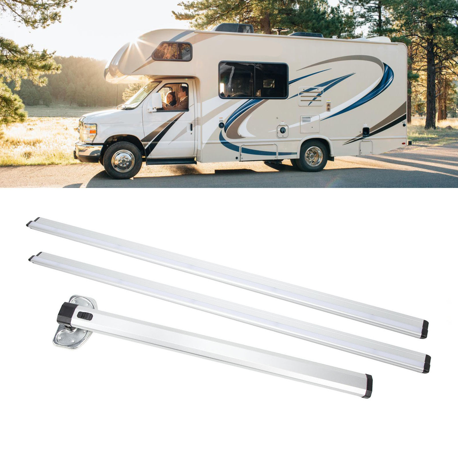 Zubehör Für Wohnmobile Und Yachten: 725 Mm Klappbare Tischbeine + 980 Mm Doppelaufhängungsstangen, Abnehmbare Stautischbeine Aus Aluminiumlegierung (übergroß) (übergewichtig) (übergroß) (übergewichtig