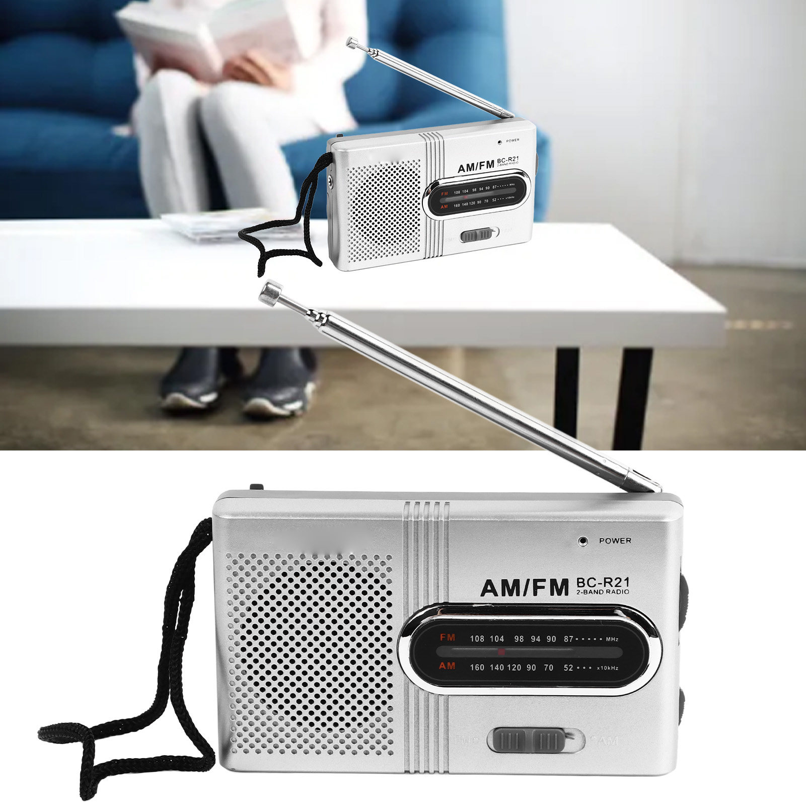(exklusiv In Mexiko Erhältlich) Bc-r21 Klassisches Analoges Tragbares Am/fm-radio Für Die Morgengymnastik Von Senioren (verkauf Ohne Batterien)