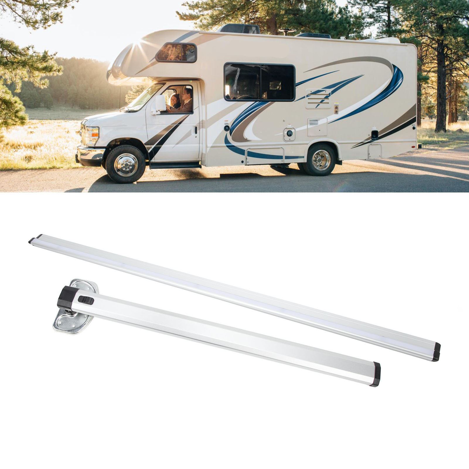 Zubehör Für Wohnmobile Und Yachten: Klappbare Tischbeine 725 Mm + Aufhängestange 980 Mm, Abnehmbare Stautischbeine Aus Aluminiumlegierung (übergroß)